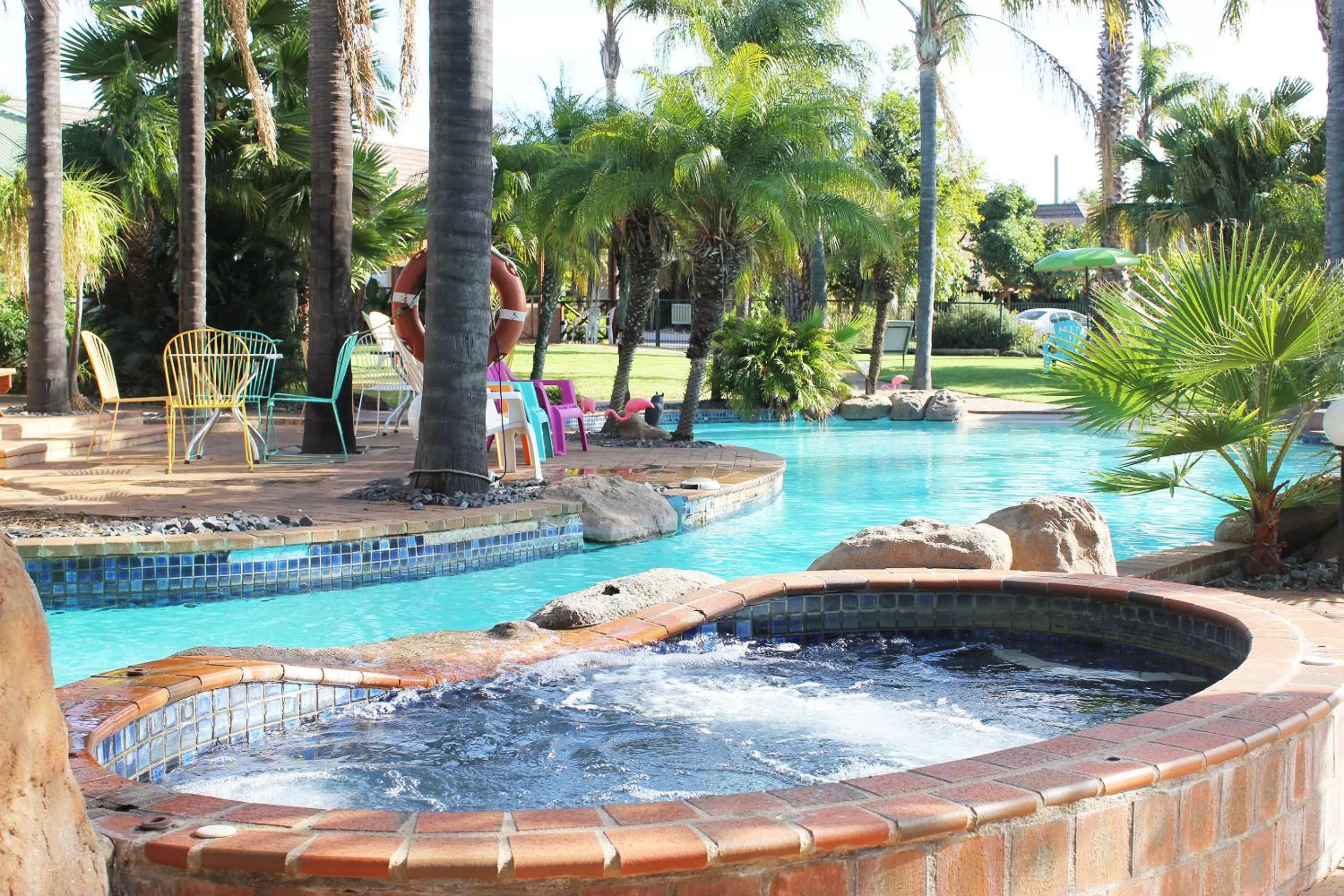 Pool view in Swan Hill Resort