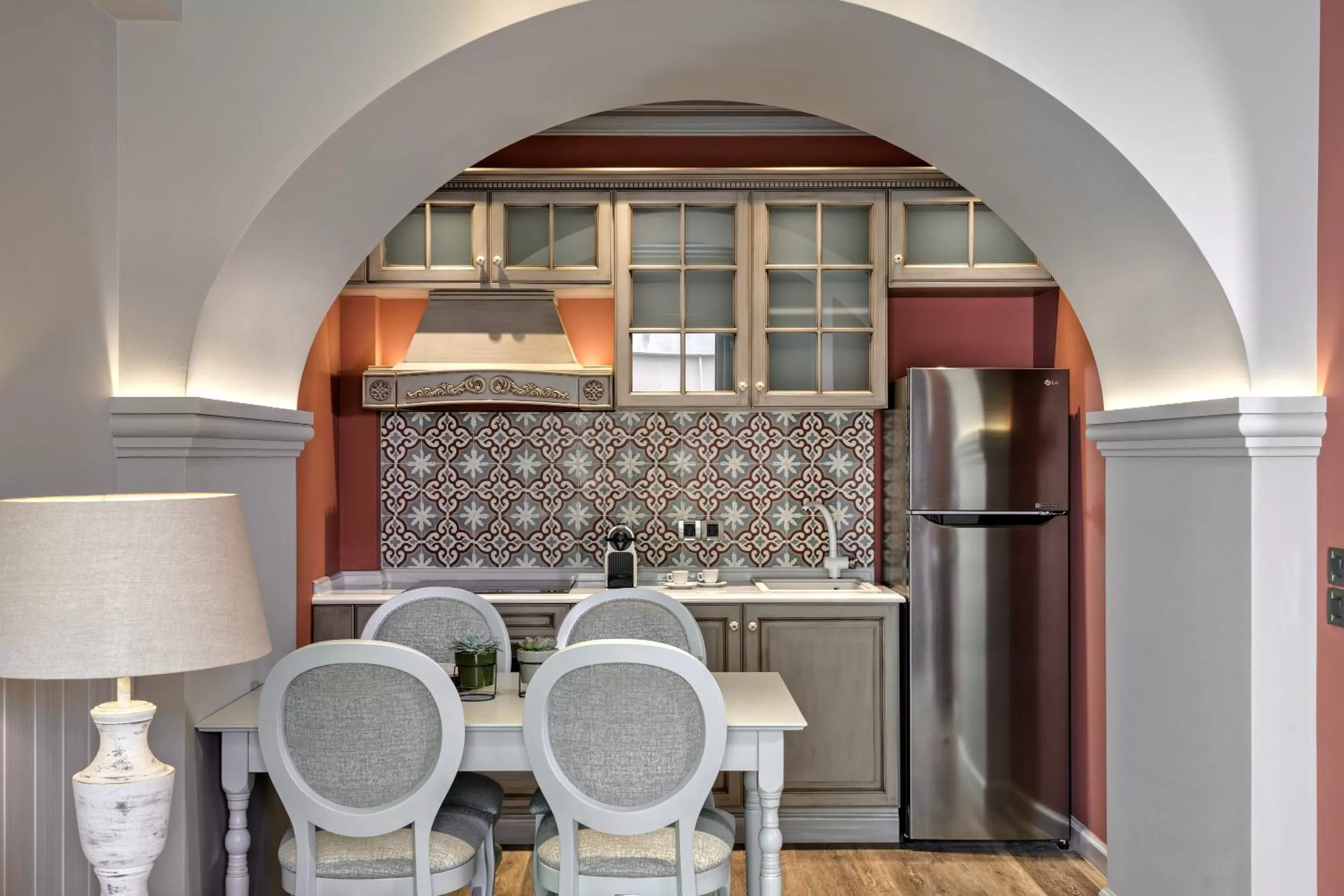 Kitchen or kitchenette in Estia Boutique Apartments