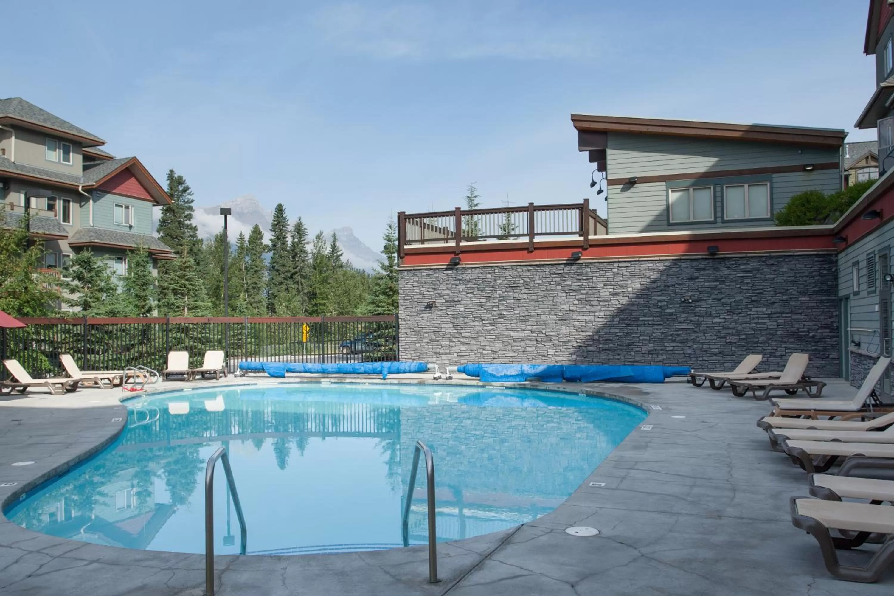 Swimming pool in Lodges at Canmore