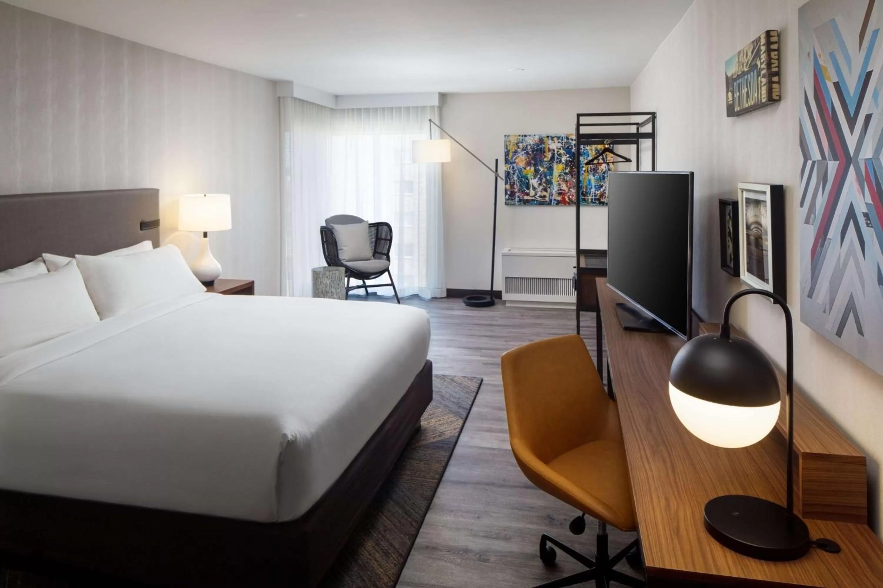 Bedroom, Bed in The Bethesdan Hotel, Tapestry Collection by Hilton