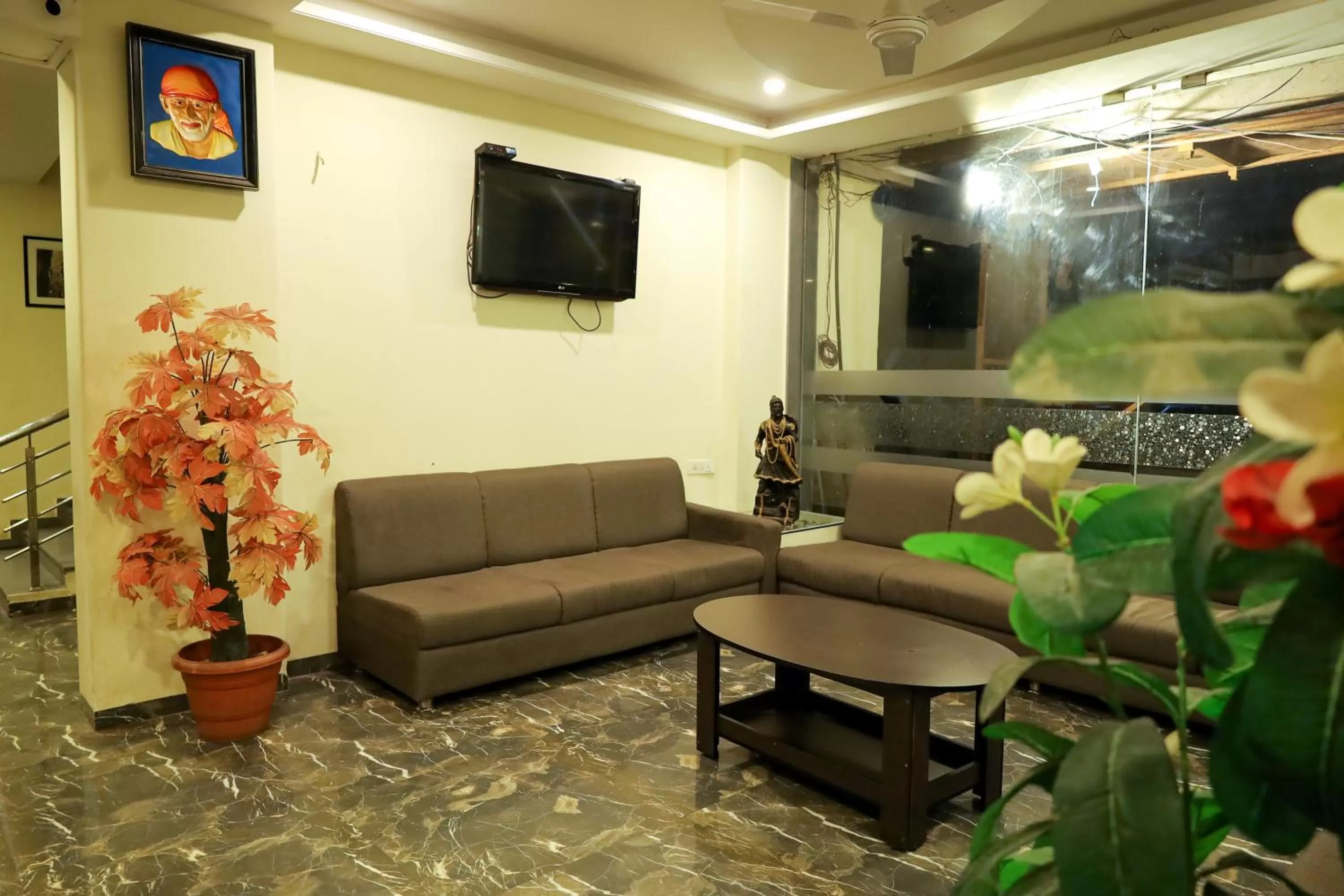 Lobby or reception in Hotel Sai Bansi