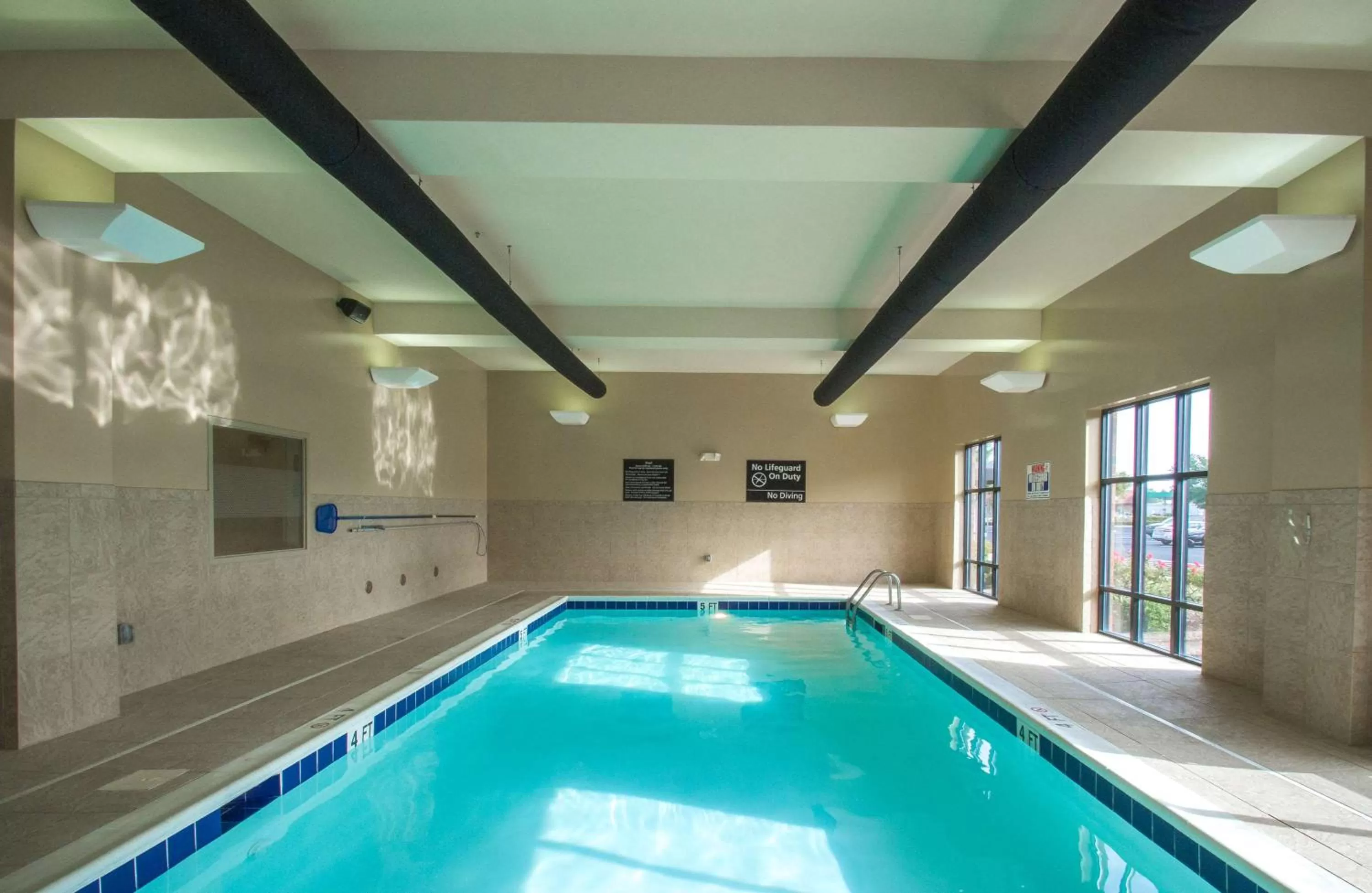 Pool view in Hampton Inn Greenville