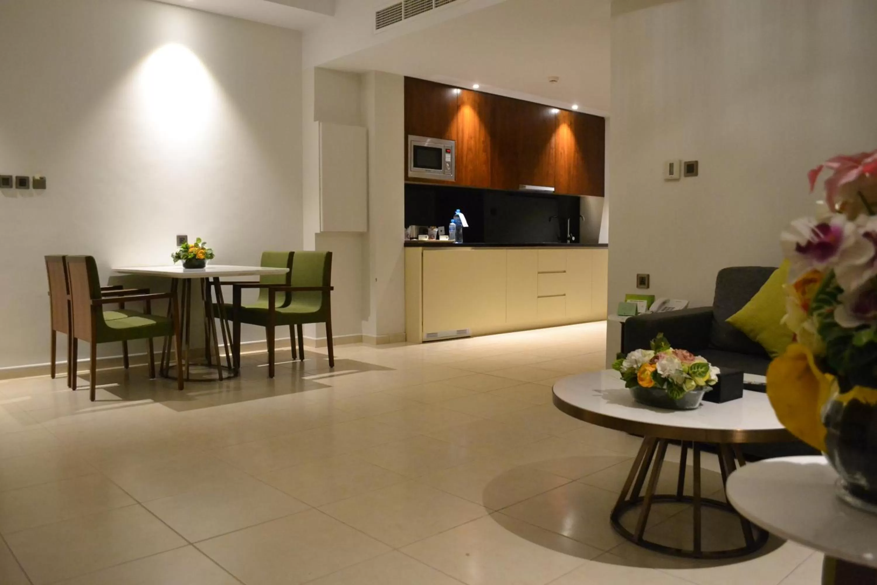 Kitchen or kitchenette in Ramee Palace Hotel