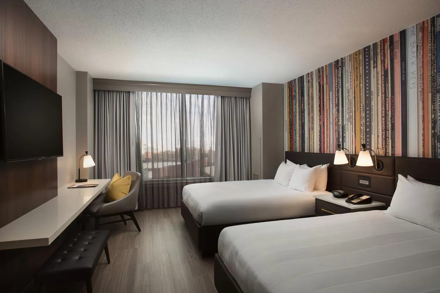 Bedroom, Bed in Nashville Marriott at Vanderbilt University