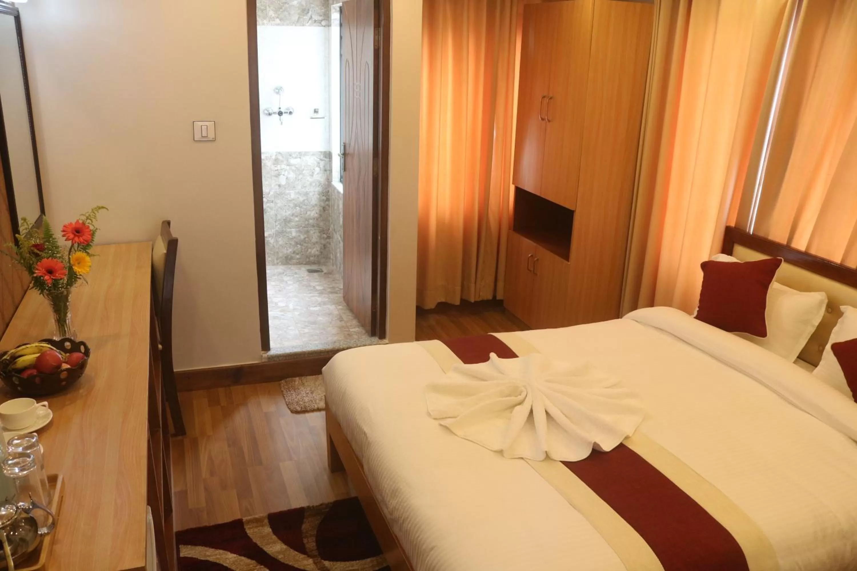 Bedroom, Bed in Hotel Family Ties Pvt. Ltd.