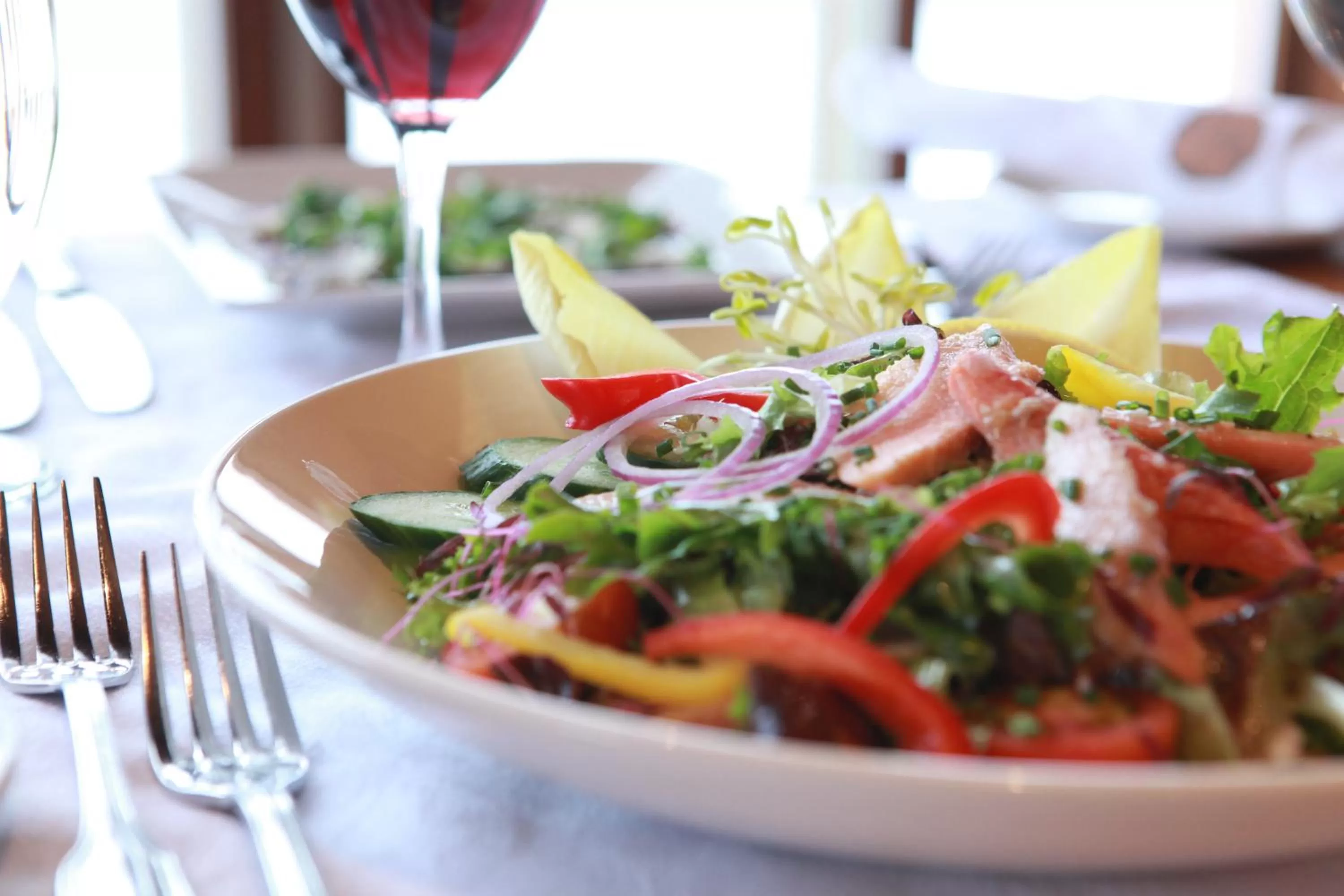 Food and drinks in Sacacomie Hôtel et Spa