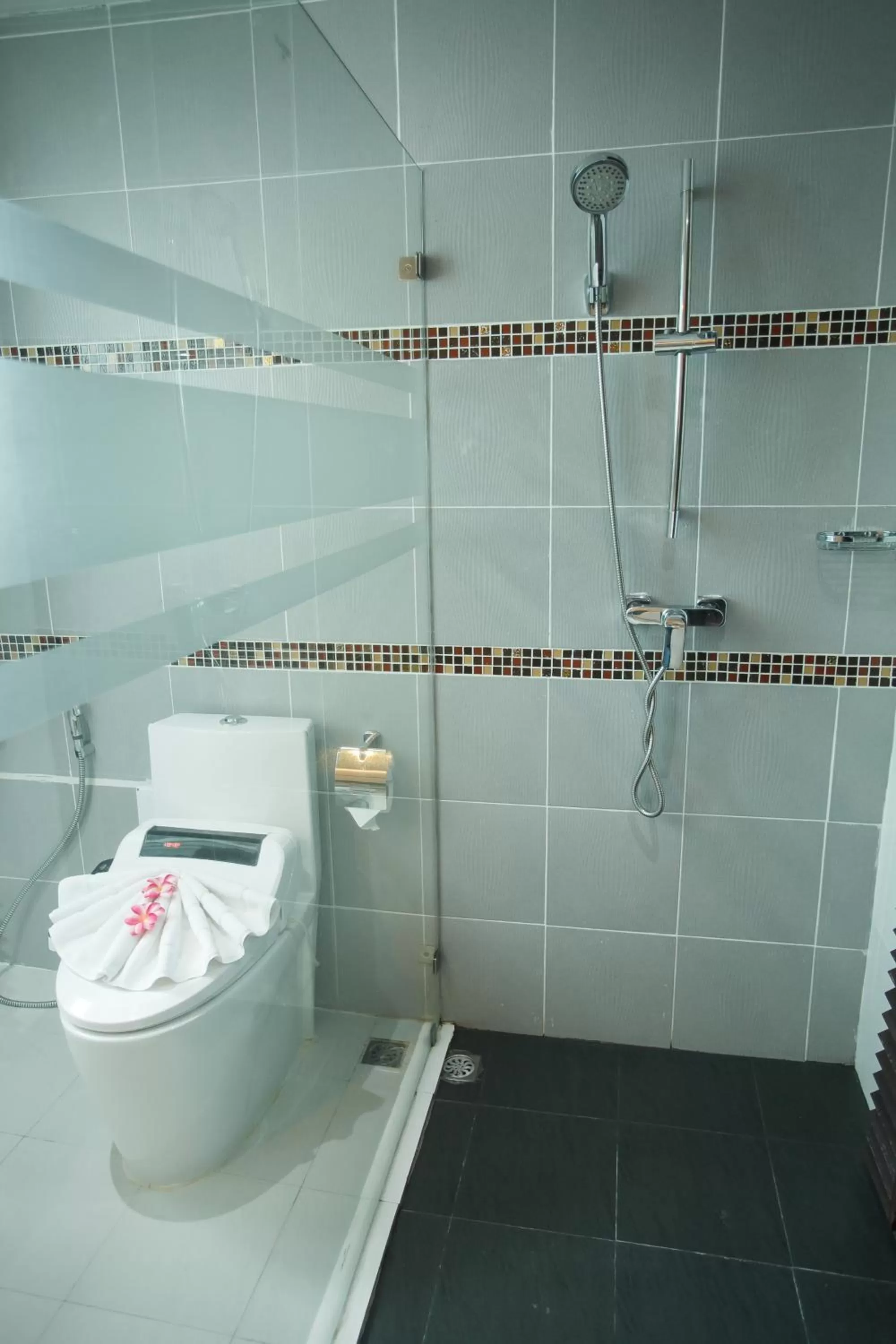 Toilet in Grand Pink Hotel Hatyai