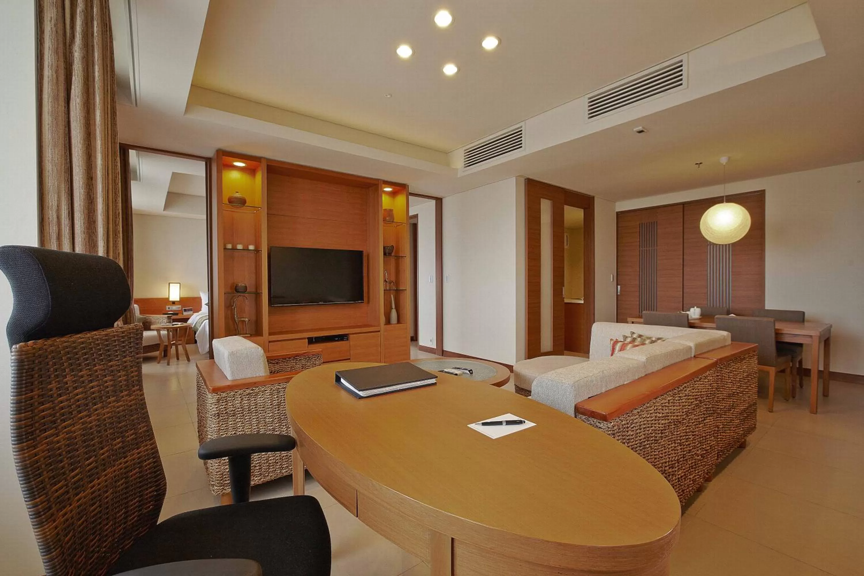 Photo of the whole room, Bed in Axia South Cikarang Service Apartment