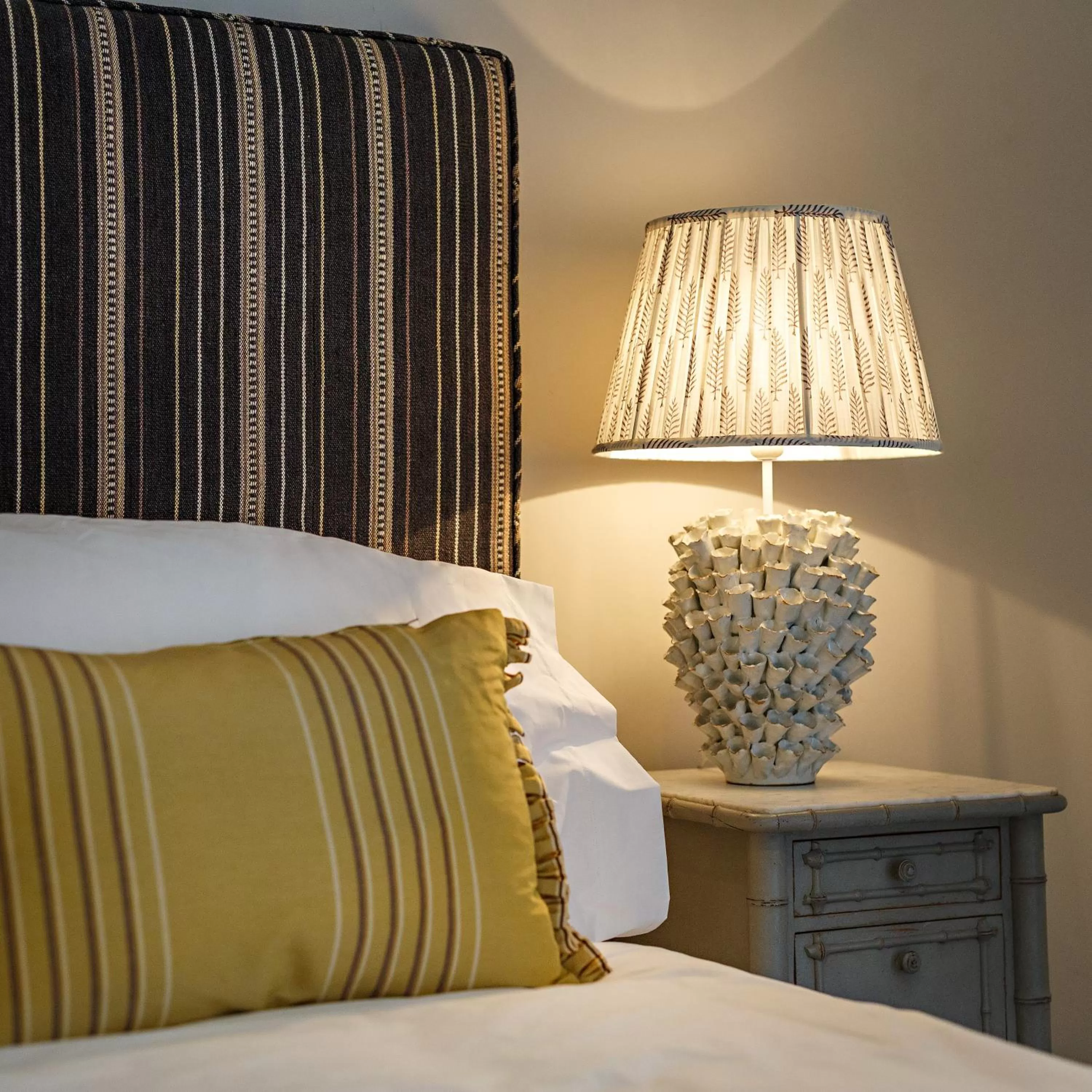 Decorative detail, Bed in The Assembly House in central Norwich