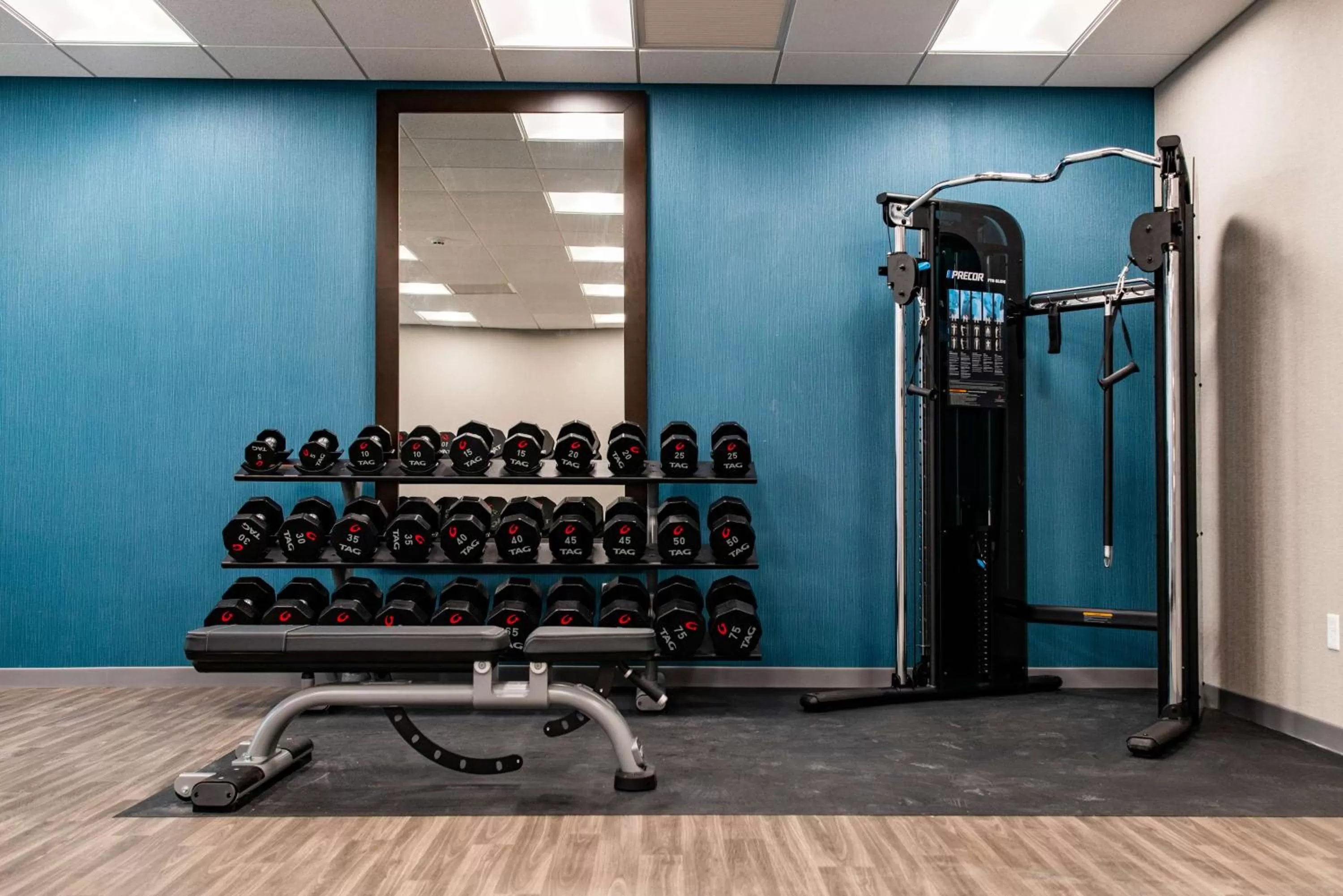Fitness centre/facilities in Hampton Inn Paris IL, IL