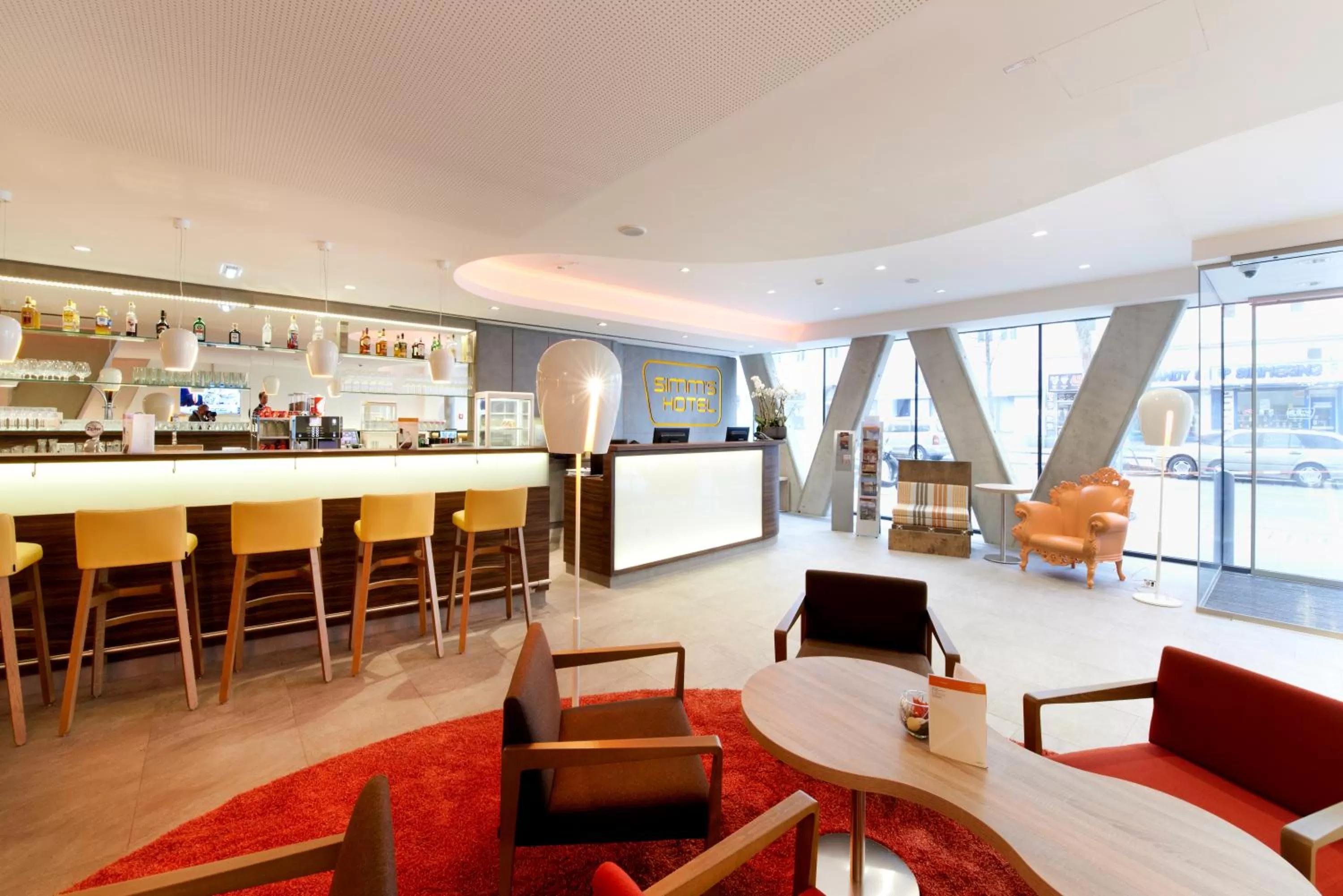 Lounge or bar in Simm's Hotel - cityhotel next to Metro U3
