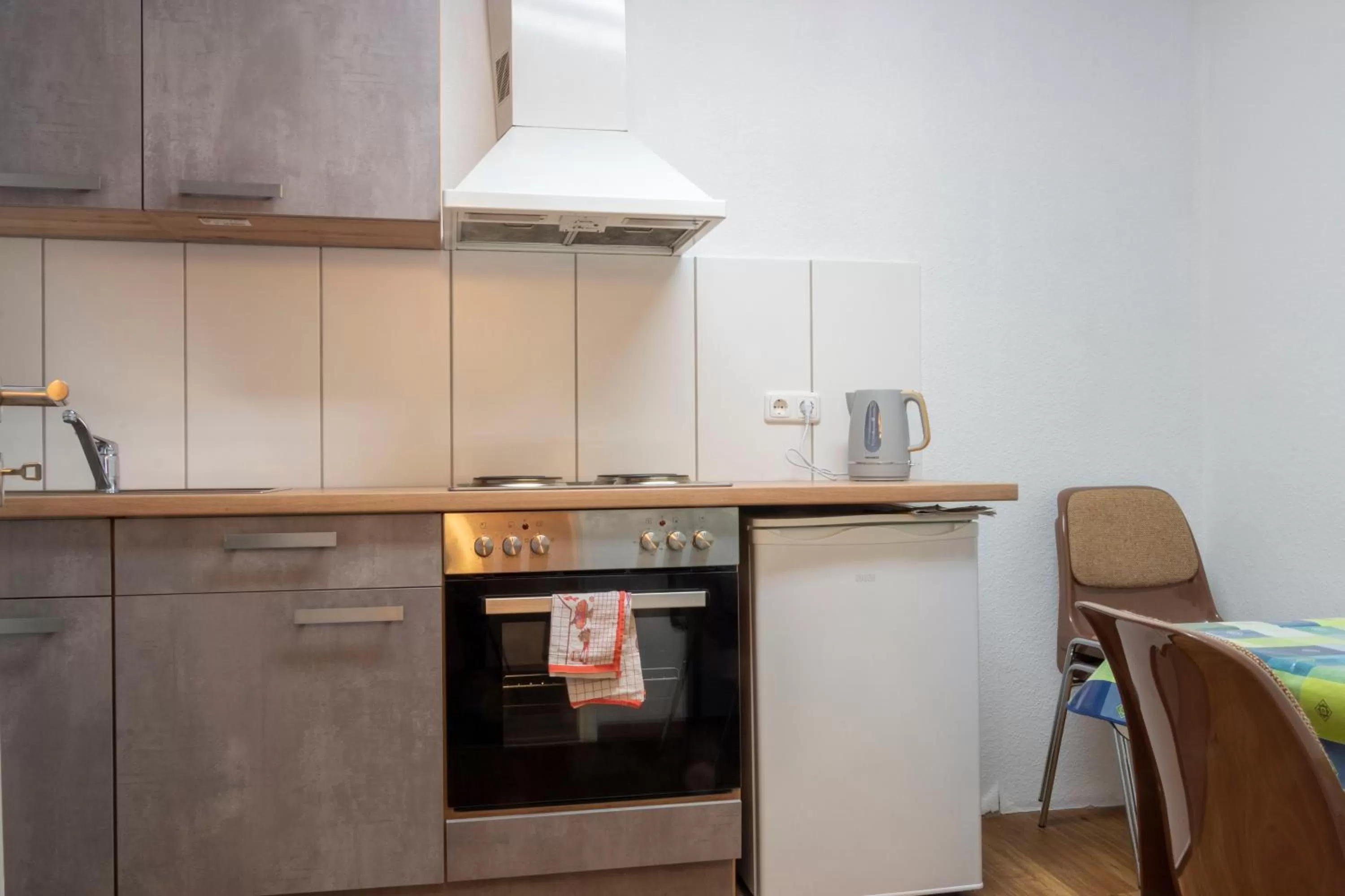 Communal kitchen in Gästehaus Jagsttal