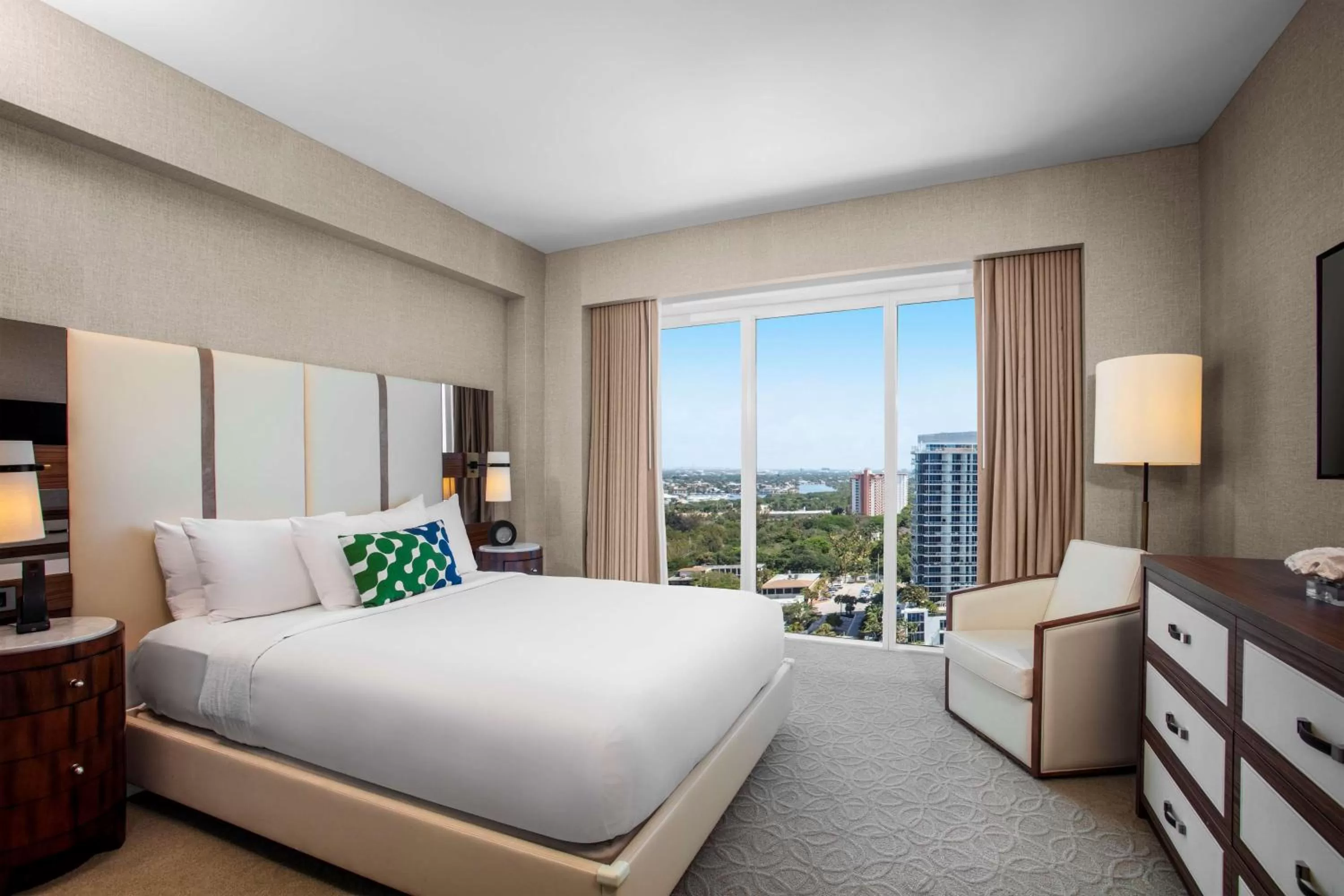 Bed in Conrad Fort Lauderdale Beach