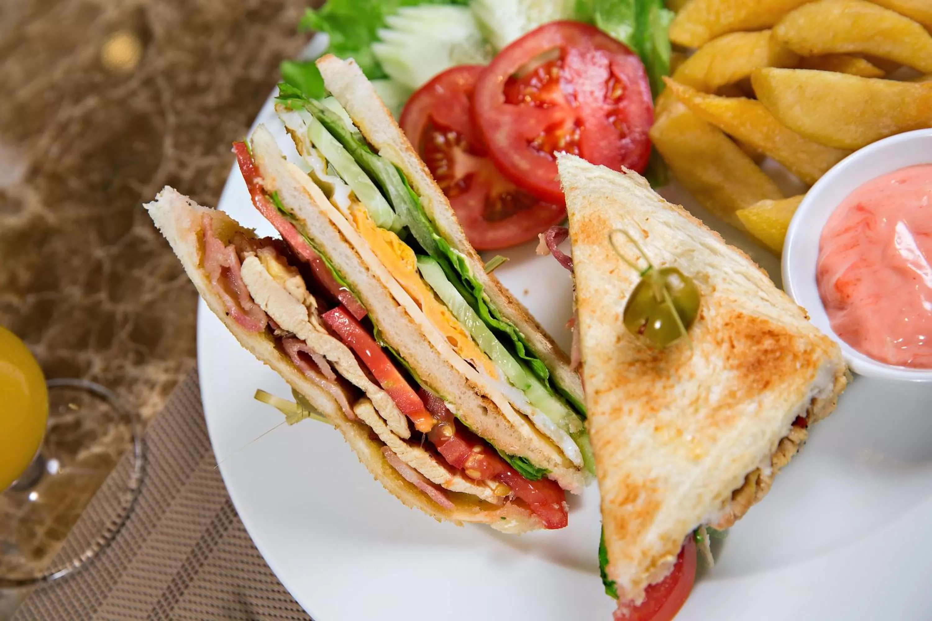 Continental breakfast in Bella Rosa Suite Hotel & Spa