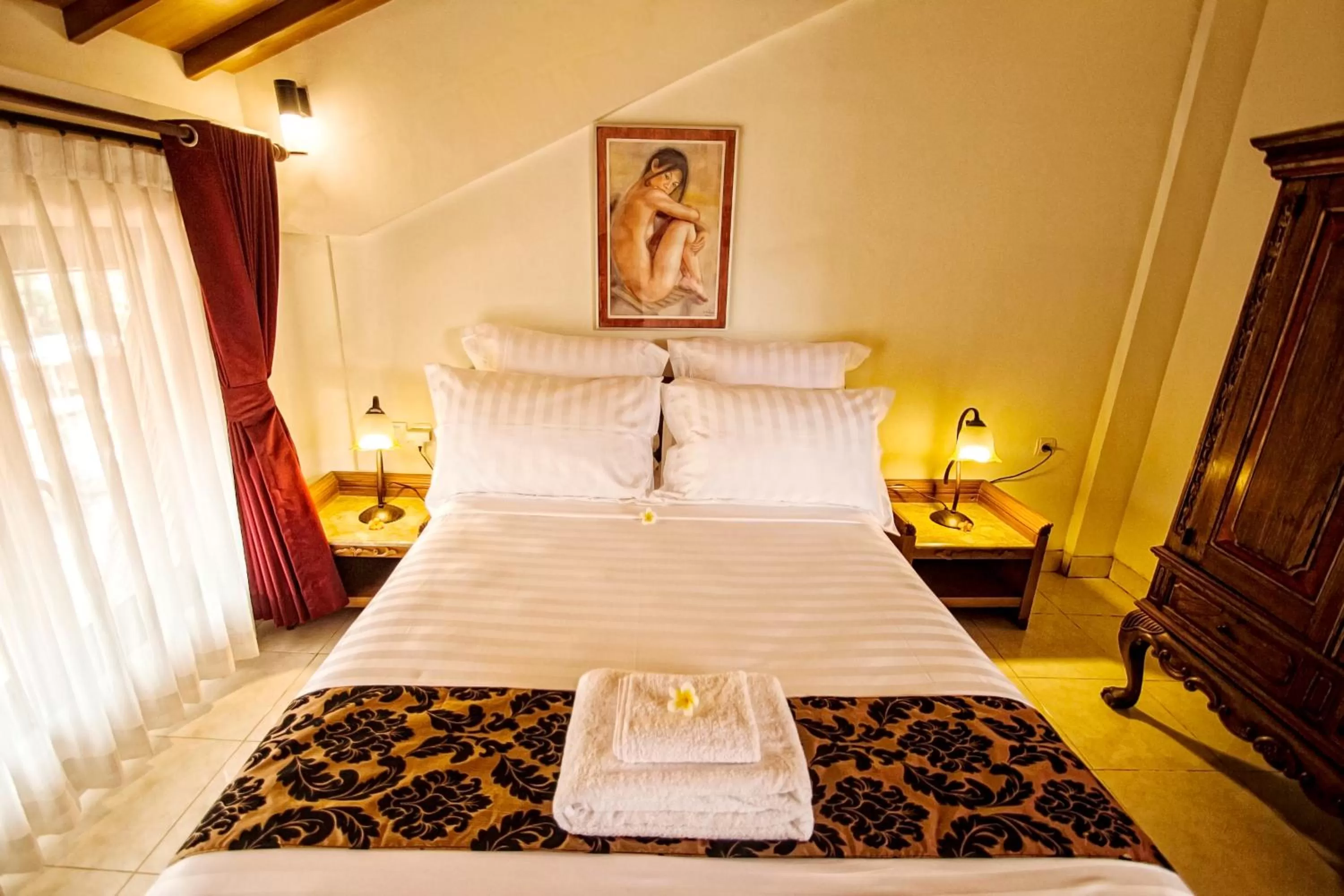 Natural landscape, Bed in Manzelejepun Villa & Pavilion