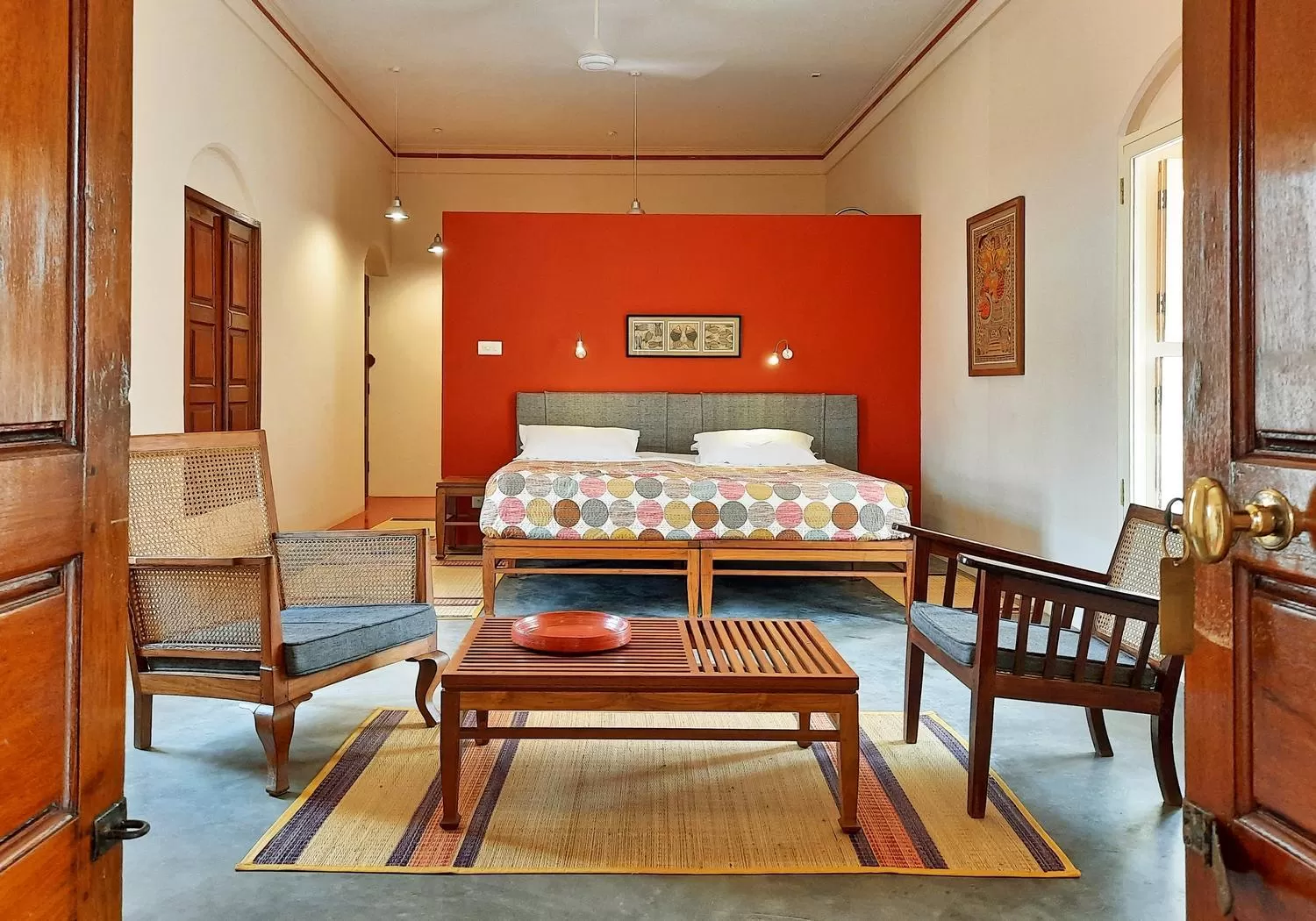 Photo of the whole room in Saratha Vilas Chettinad