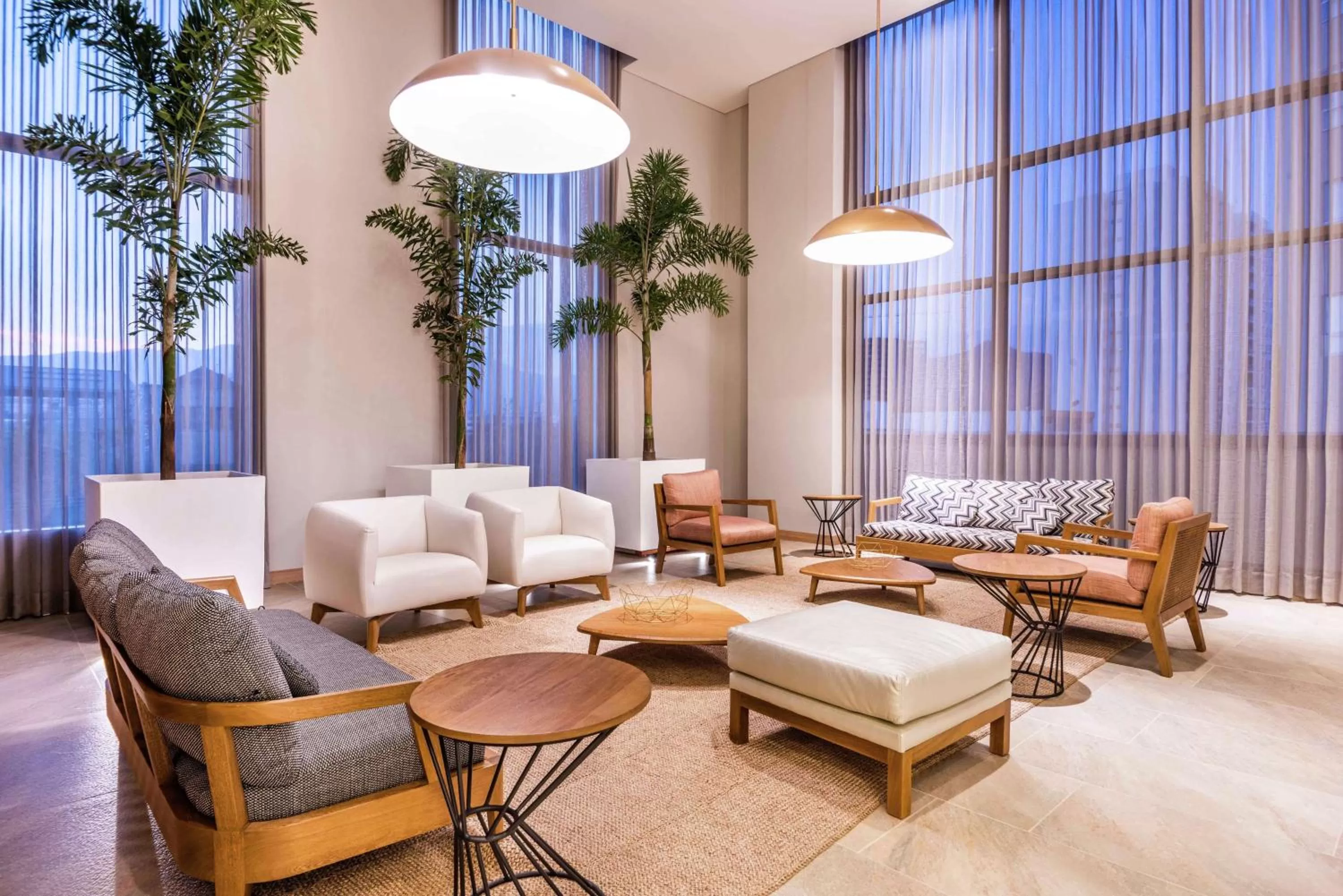 Lobby or reception in Hilton Garden Inn Santa Marta