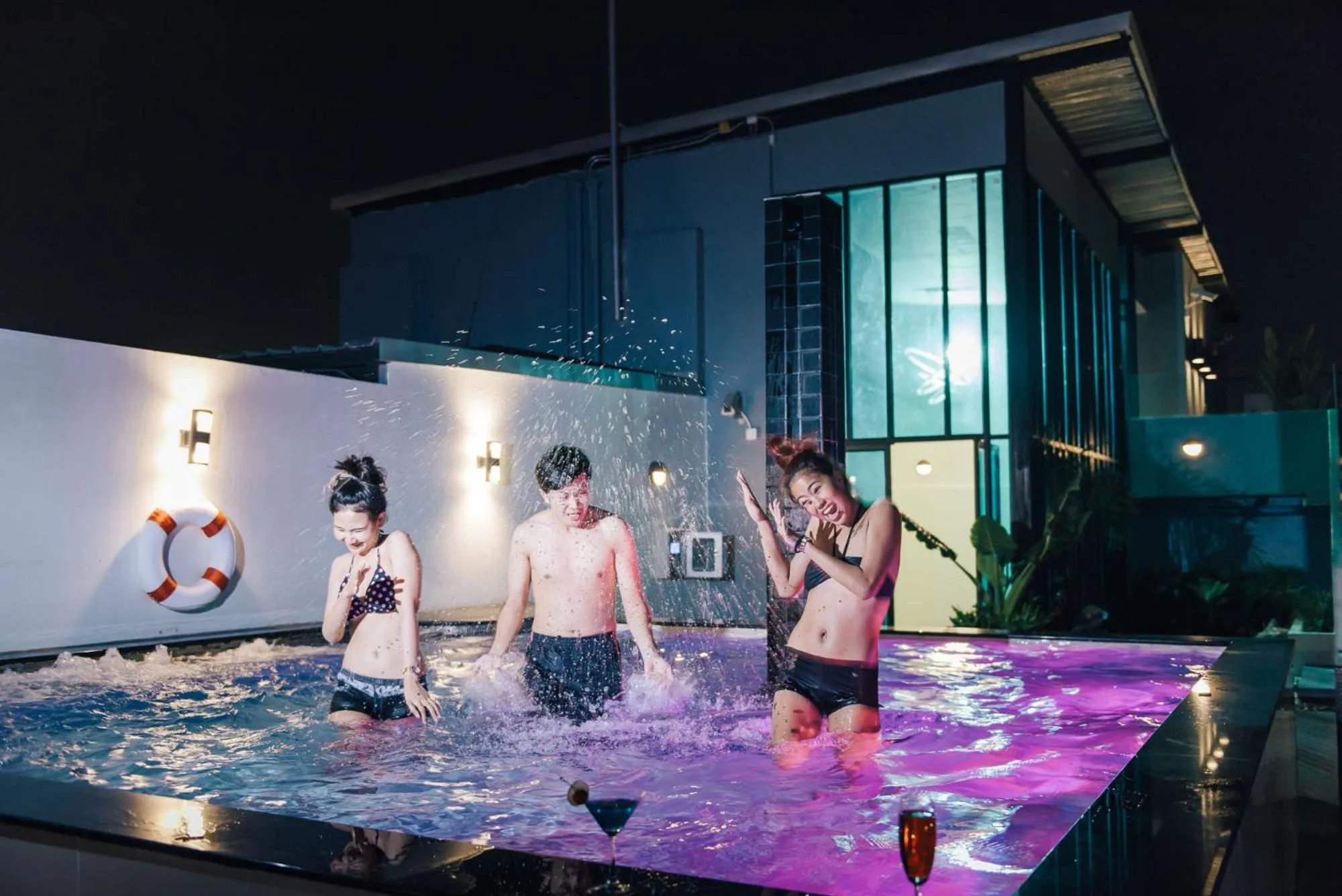 Swimming pool in The Xtreme Suites