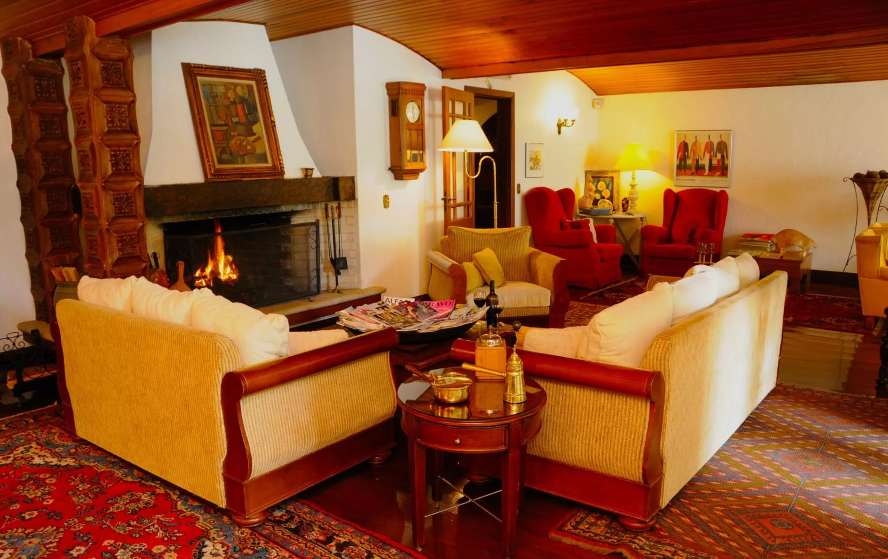 Living room in Pousada Villa Capivary Campos do Jordão