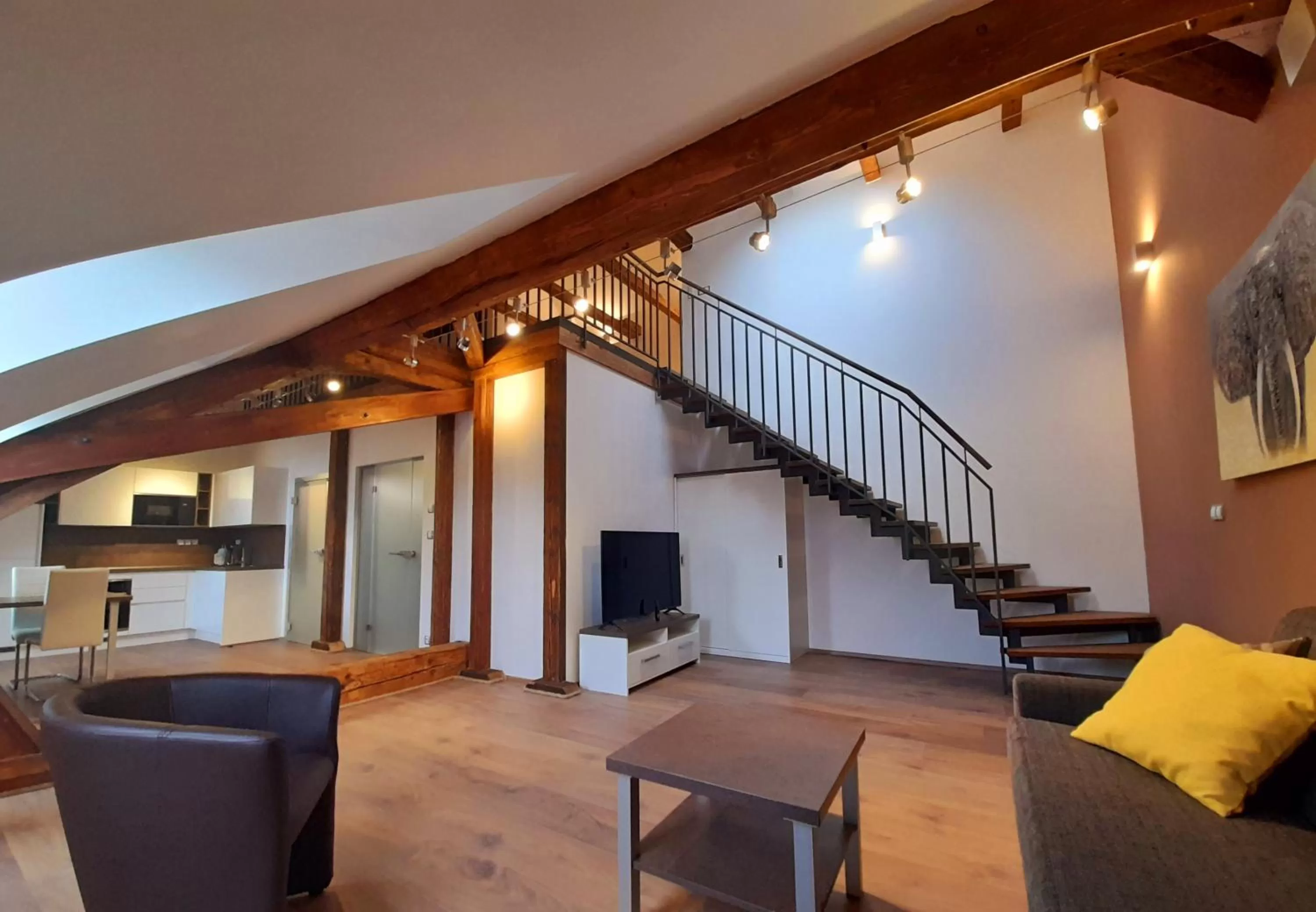 Living room in Residence Mariánská