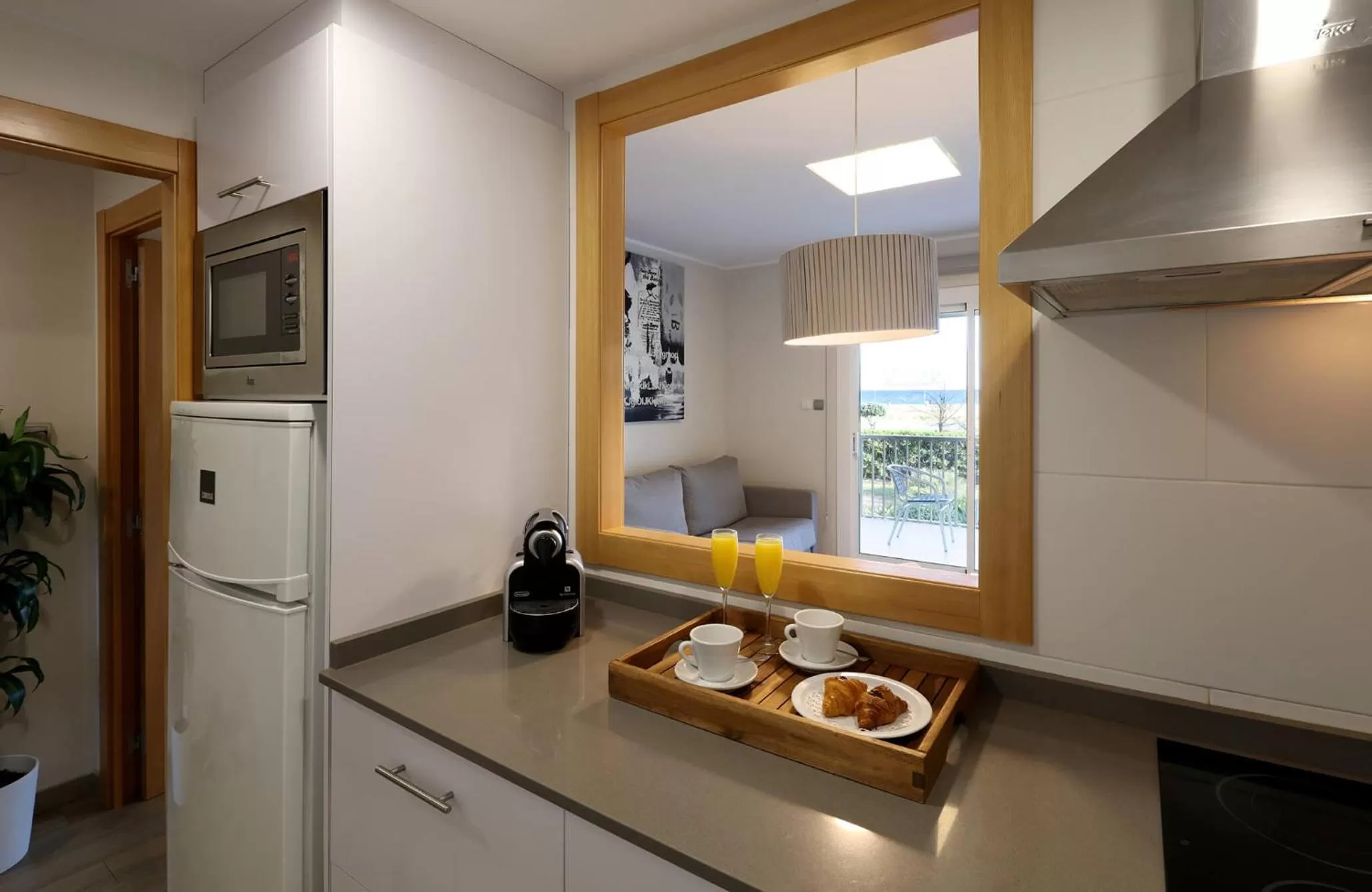 Kitchen or kitchenette in Aparthotel Solifemar