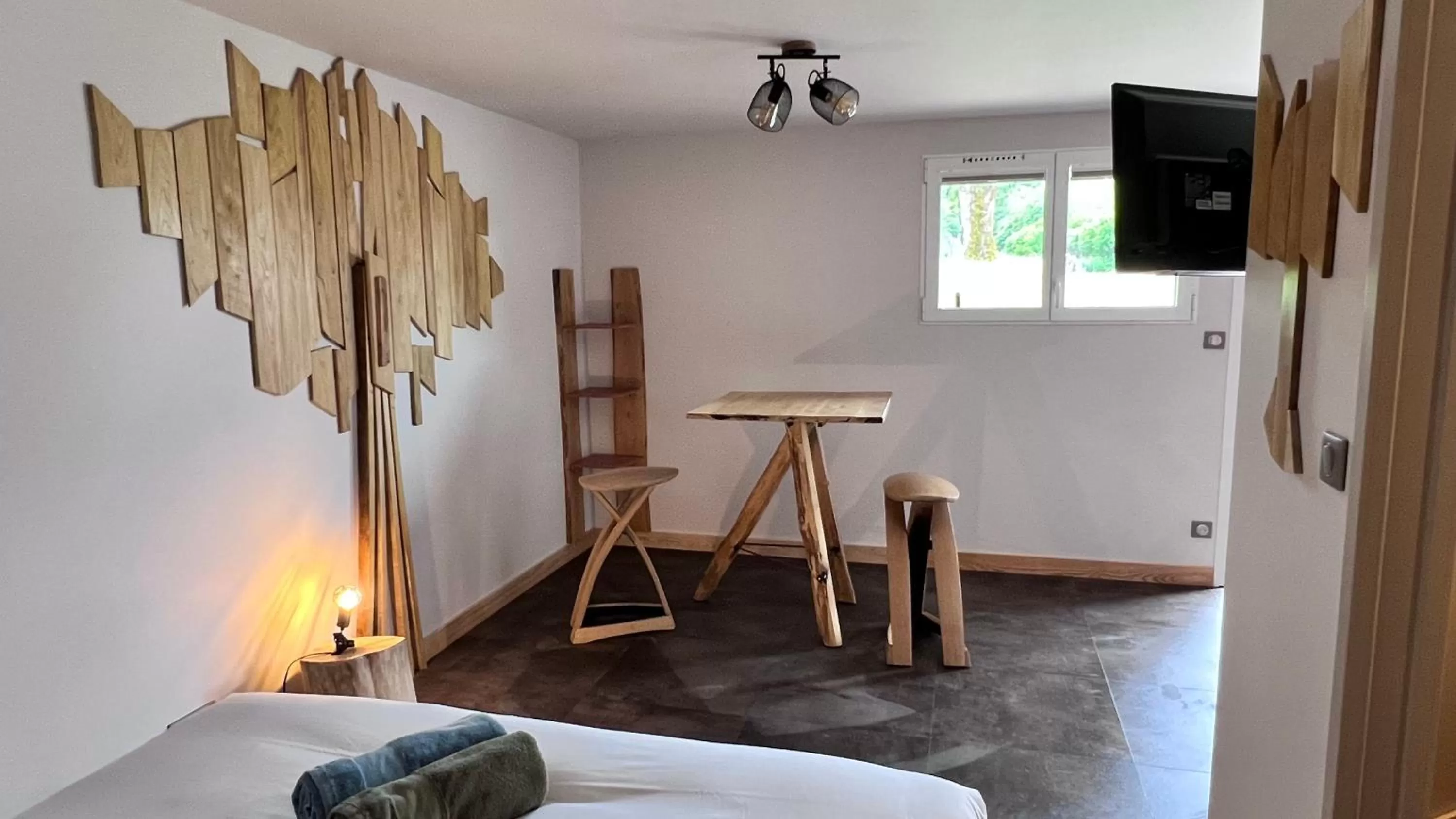 Bed in Hôtel En Tilleul