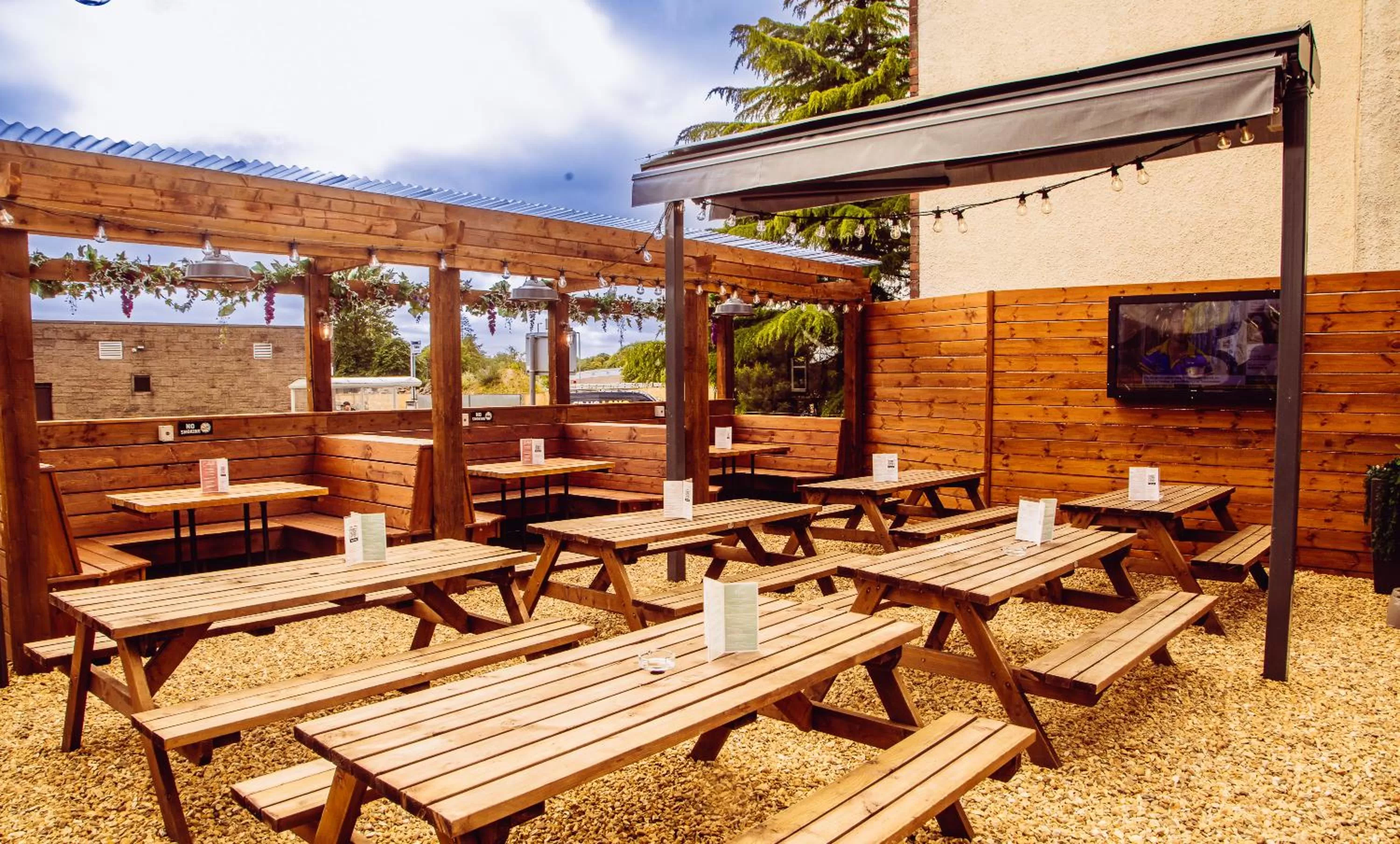 Garden view in The Coachman Hotel