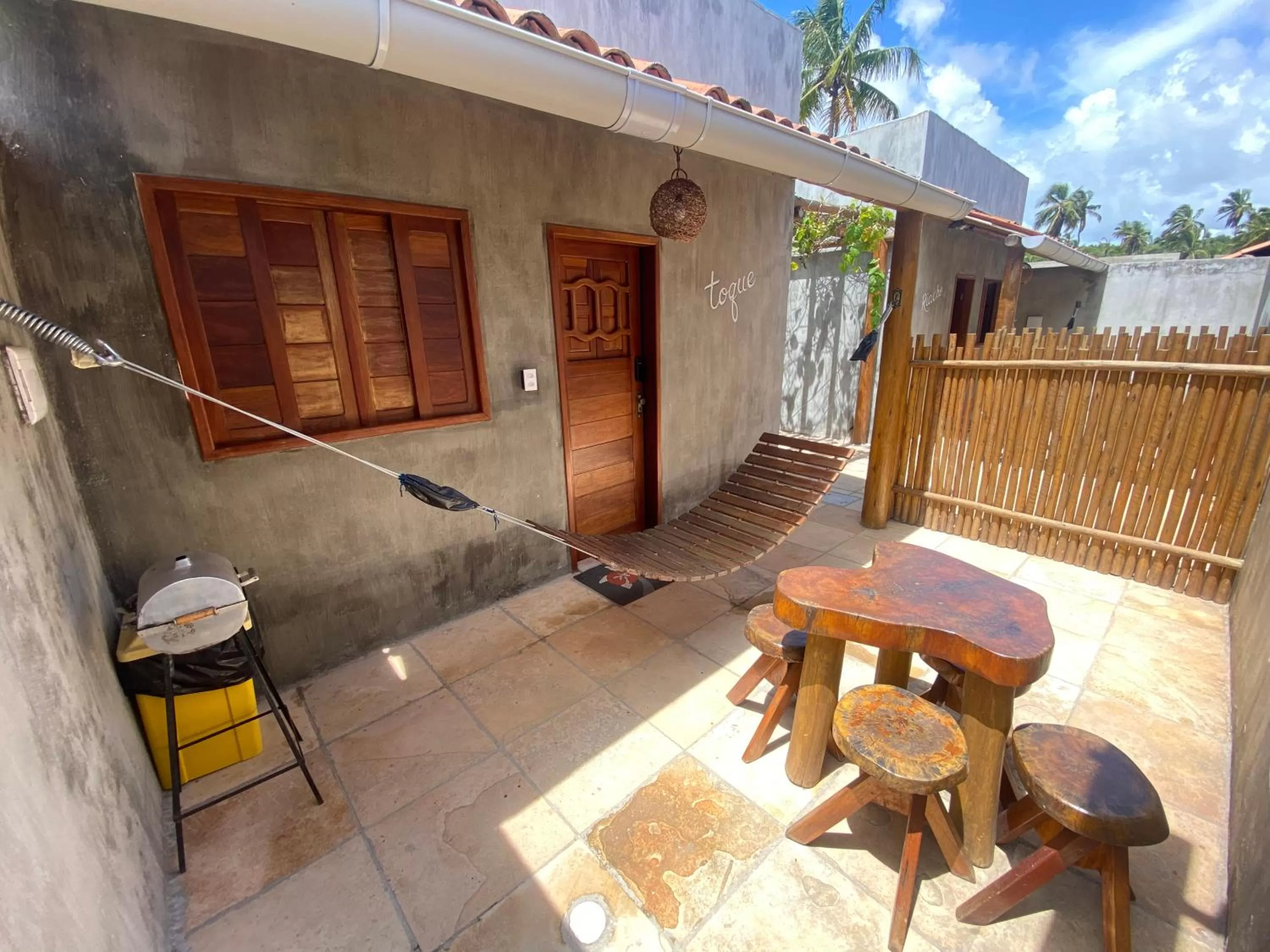 Patio in Chalé Palhano Beach