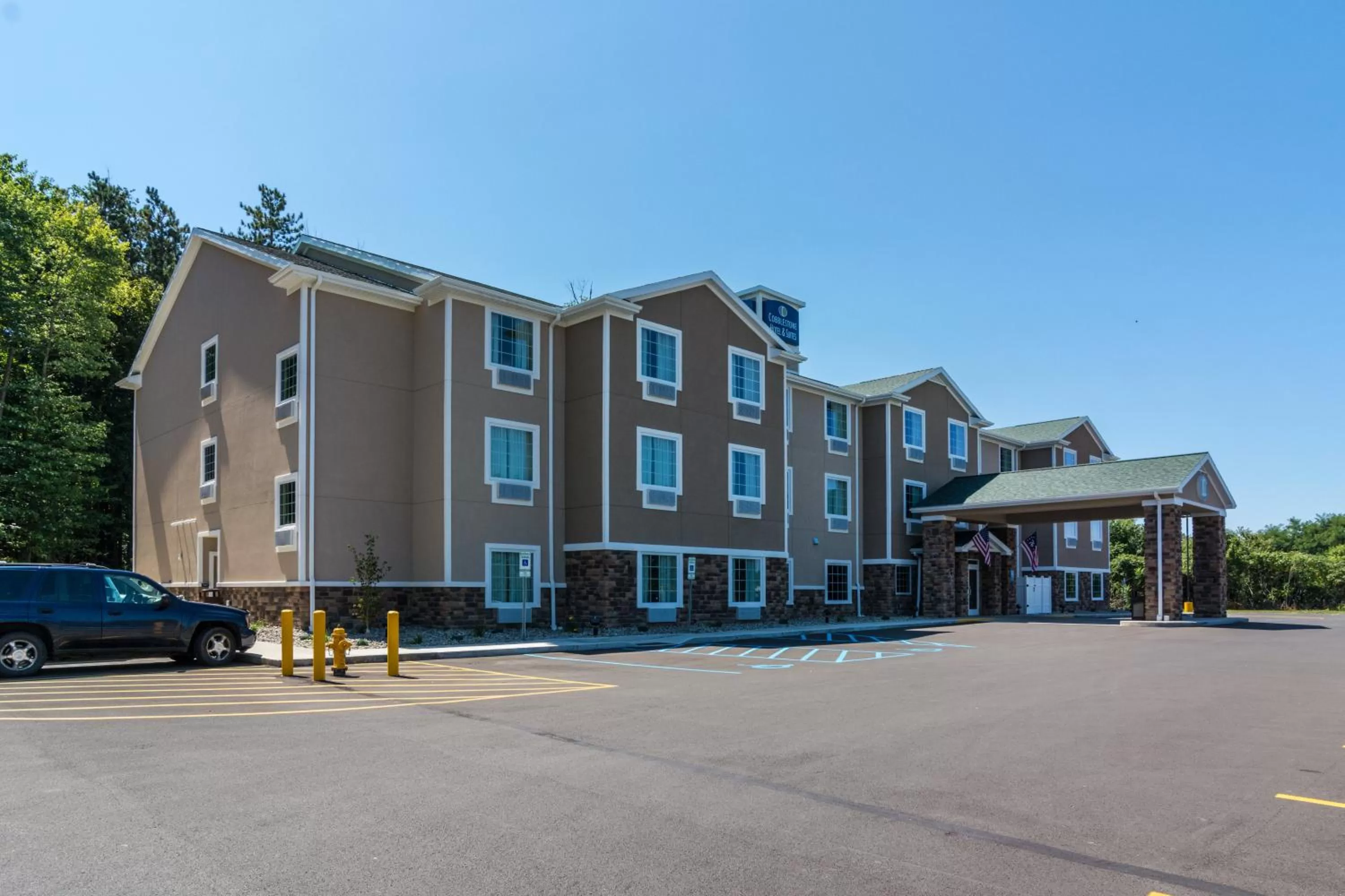 Property building in Cobblestone Hotel & Suites - Greenville