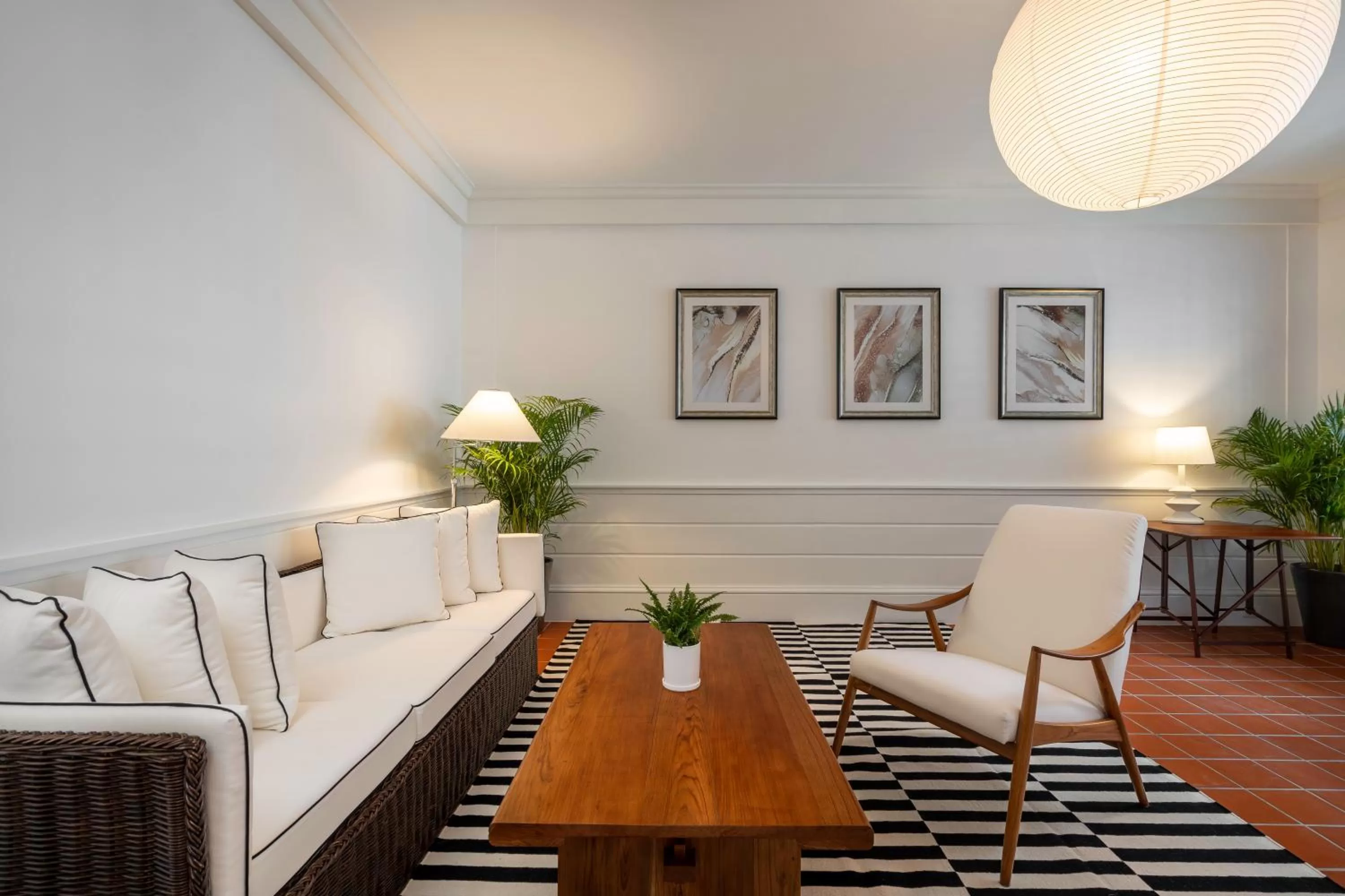 Living room in Bella Nara Hotel Chiang Mai