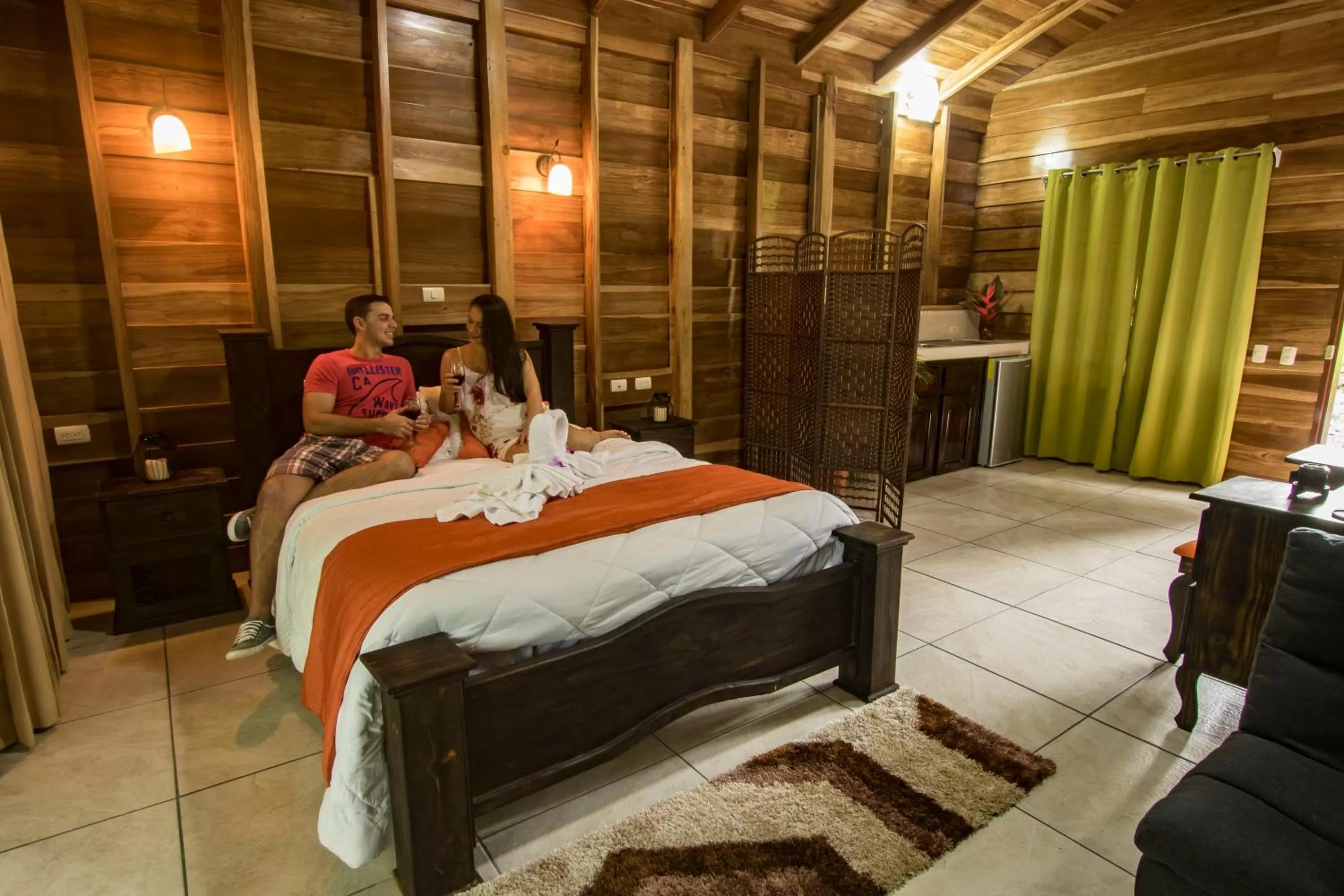 Bed in Hotel Rancho Cerro Azul