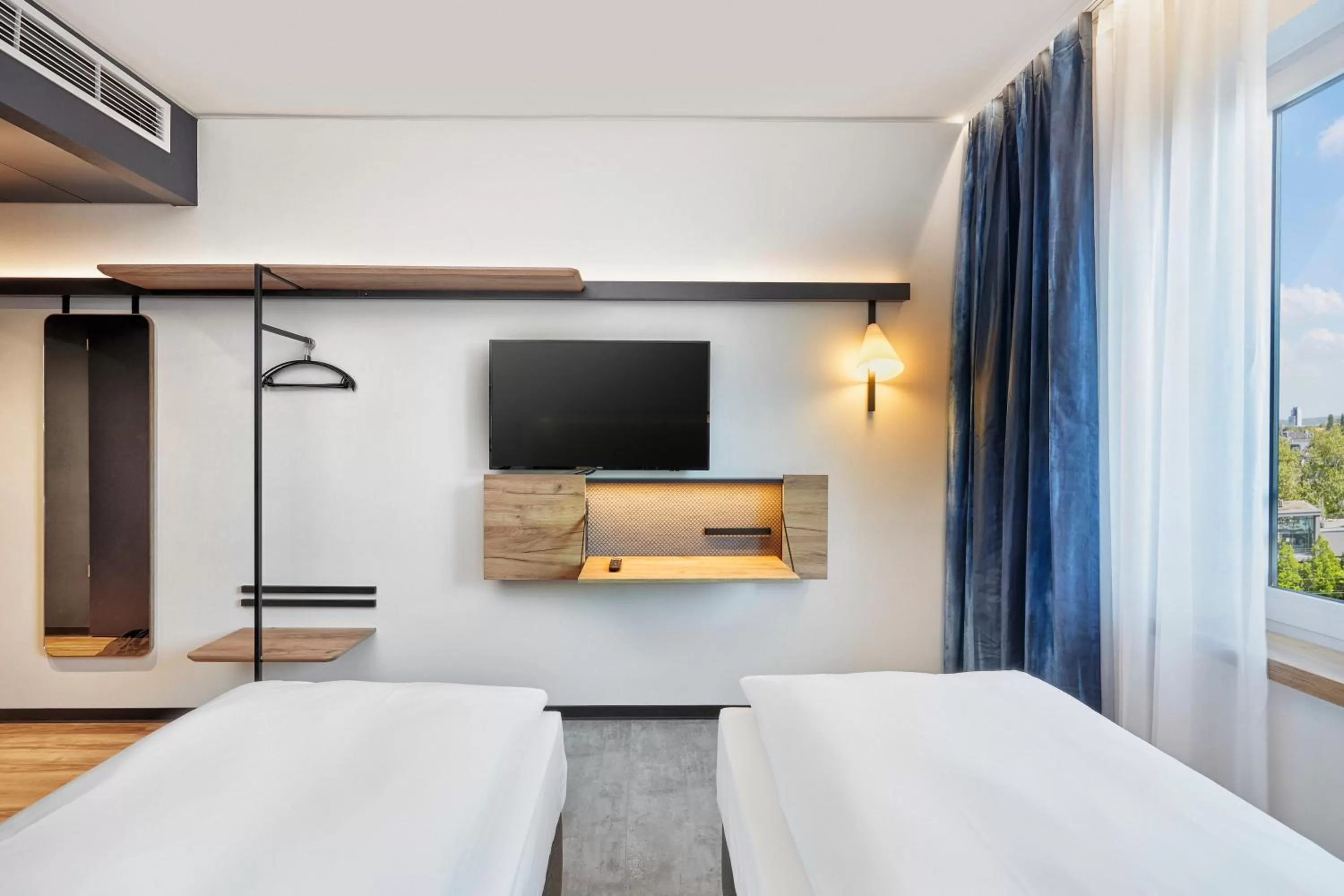 Bed in H2 Hotel Düsseldorf City