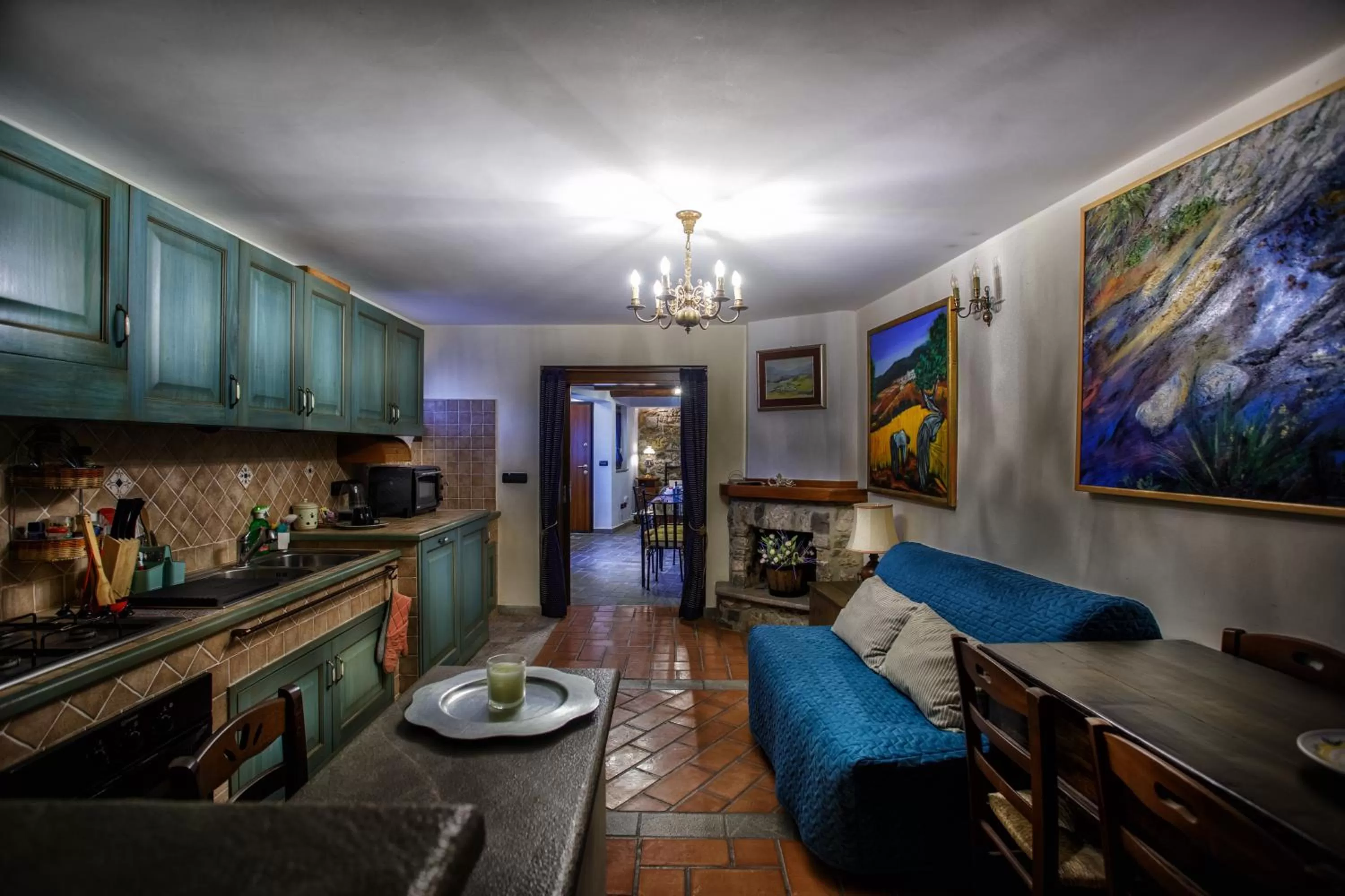 Seating area in B&B La Voce del Fiume Dimora storica di Charme