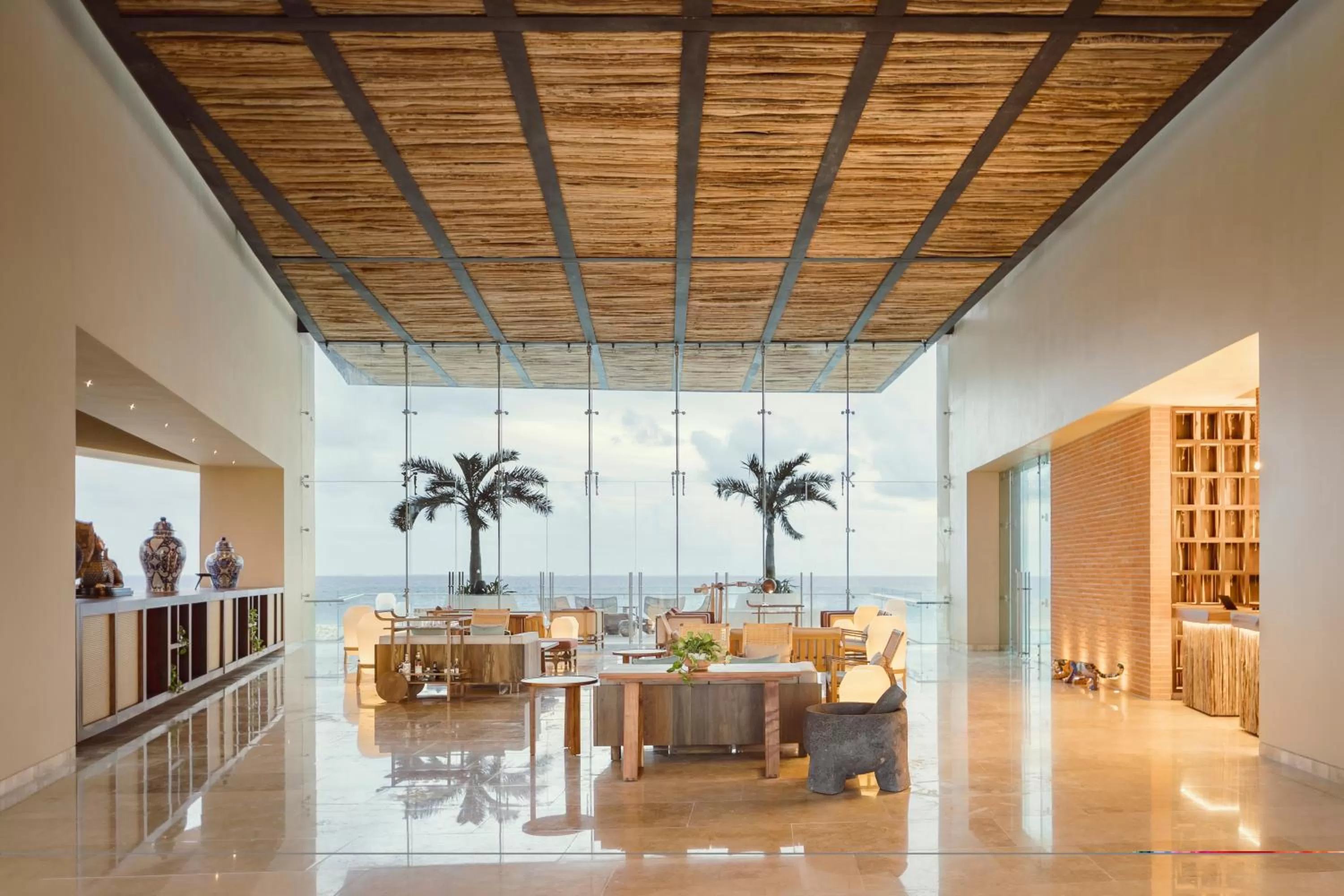Lobby or reception in La Casa de la Playa by Xcaret- All Inclusive Adults Only