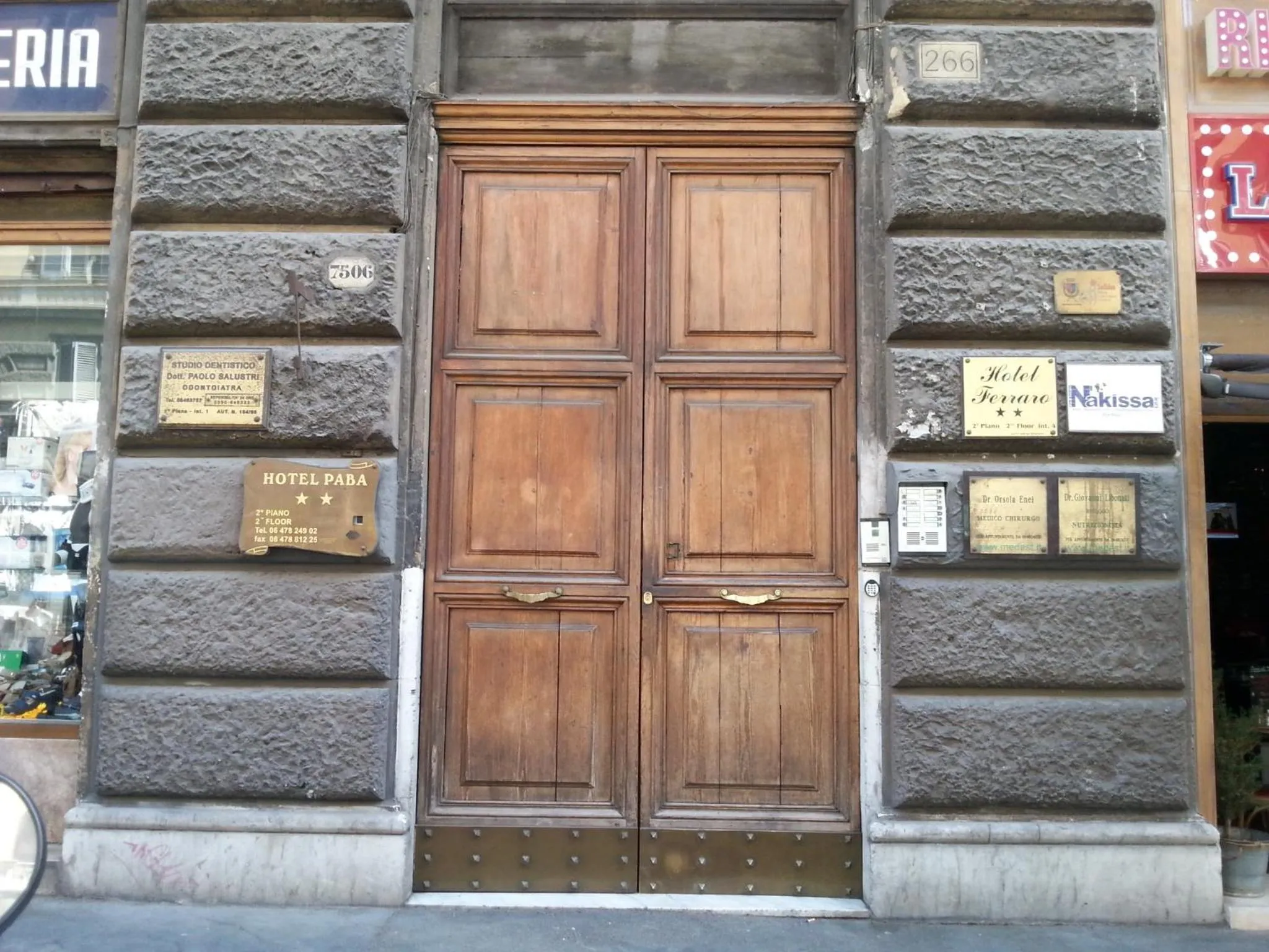 Property building in Hotel Ferraro