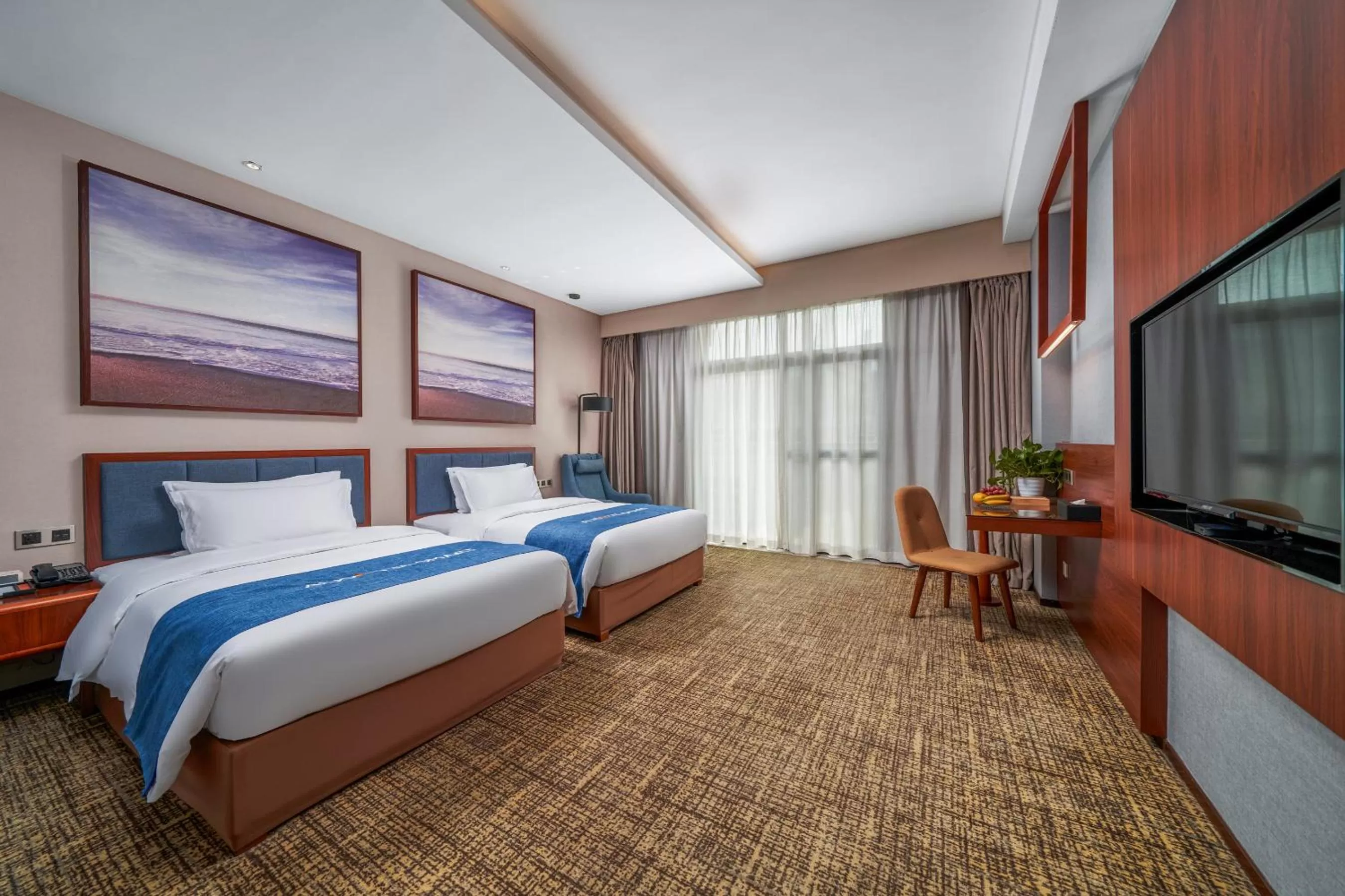 Photo of the whole room, Bed in Ausotel Smart Baiyun International Airport T2-Free 24-hour airport pick-up