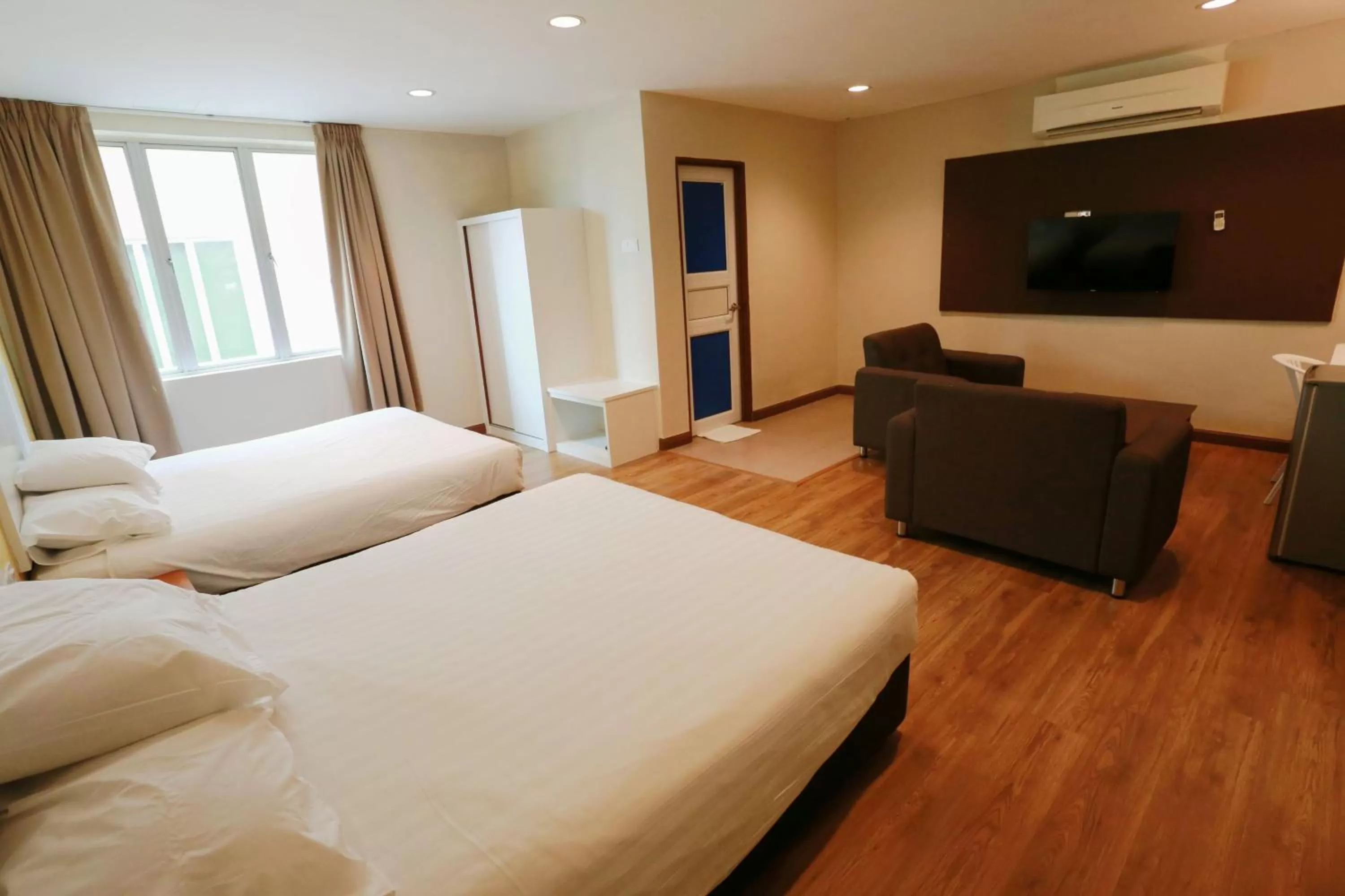 View (from property/room), Bed in My Hotel Bukit Mertajam