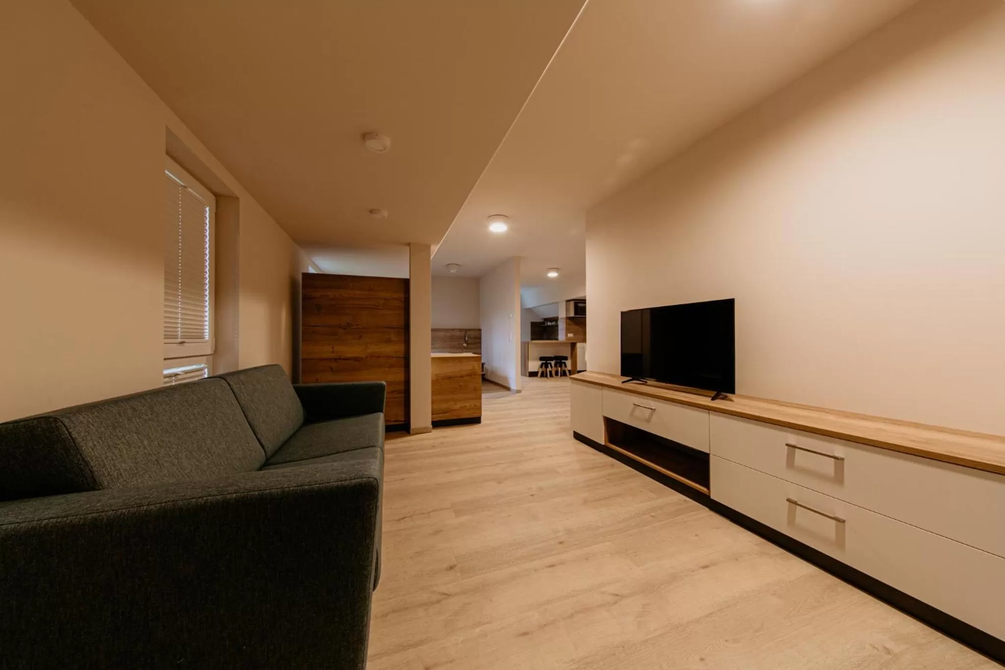 Communal lounge/ TV room in Bergpension Laasen Perle Rathen