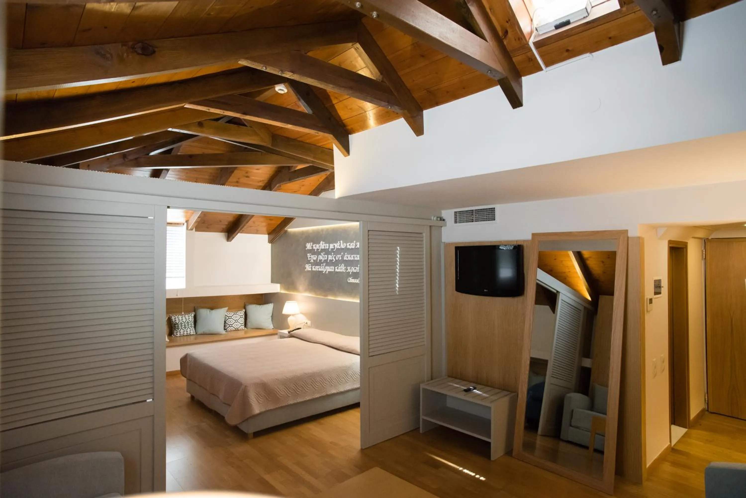 Bed in Byzantino Hotel