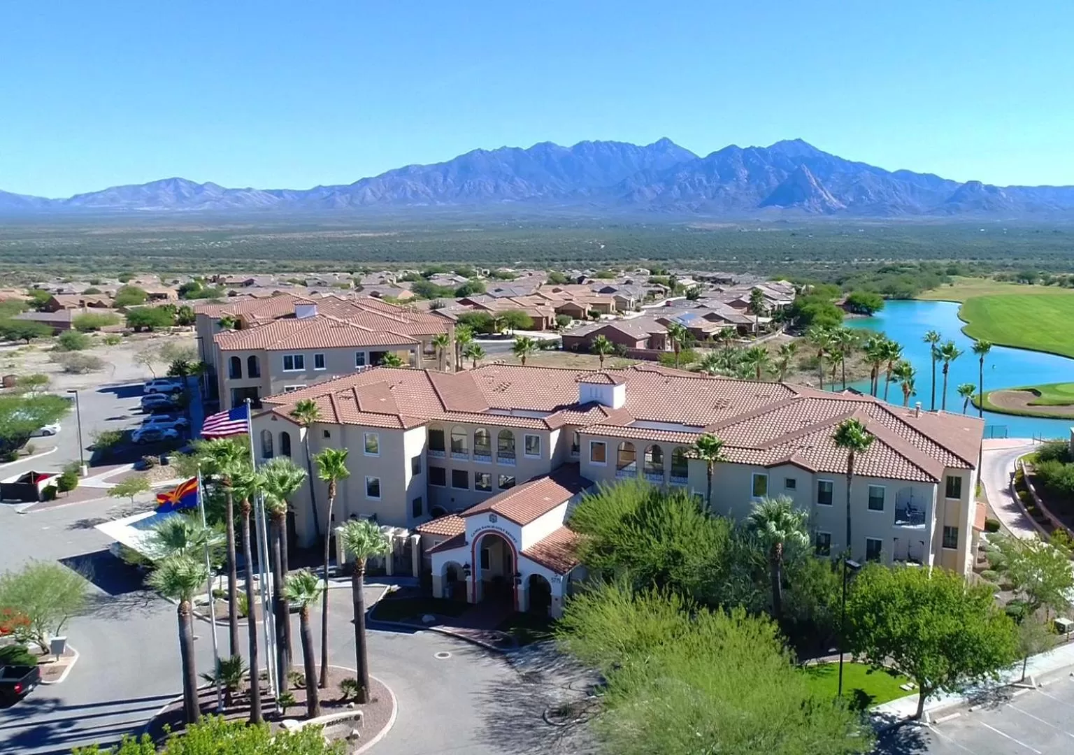 Bird's eye view in Canoa Ranch Golf Resort