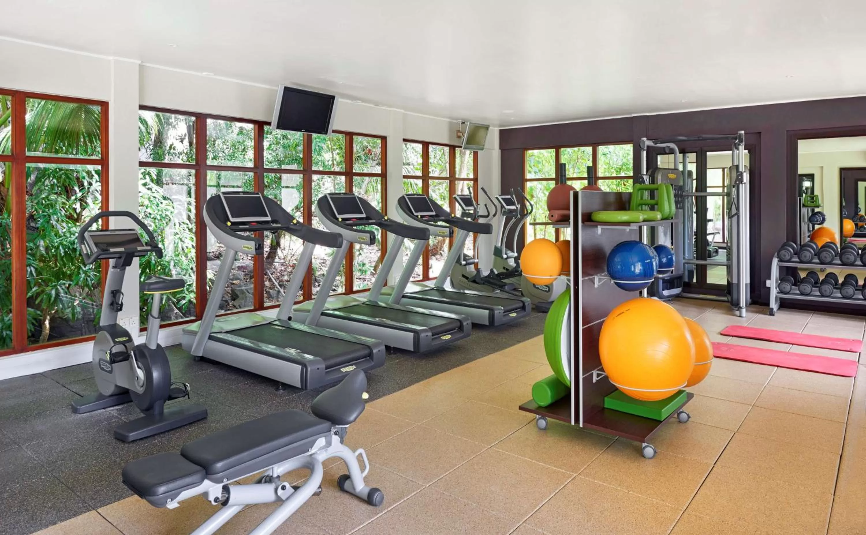 Fitness centre/facilities in Hilton Seychelles Labriz Resort & Spa