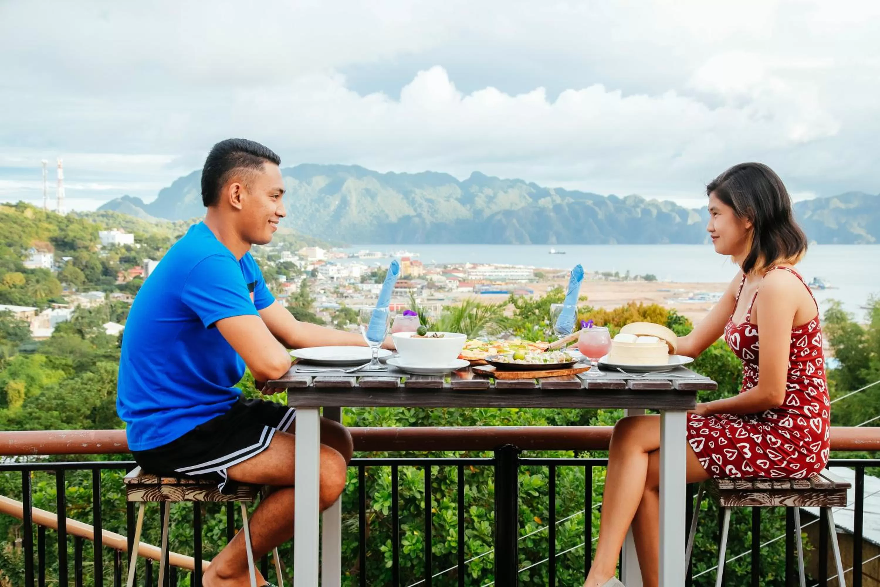 People in Skylodge Resort