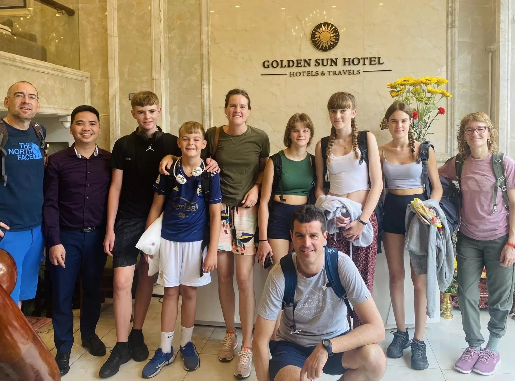 group of guests in Golden Sun Hotel