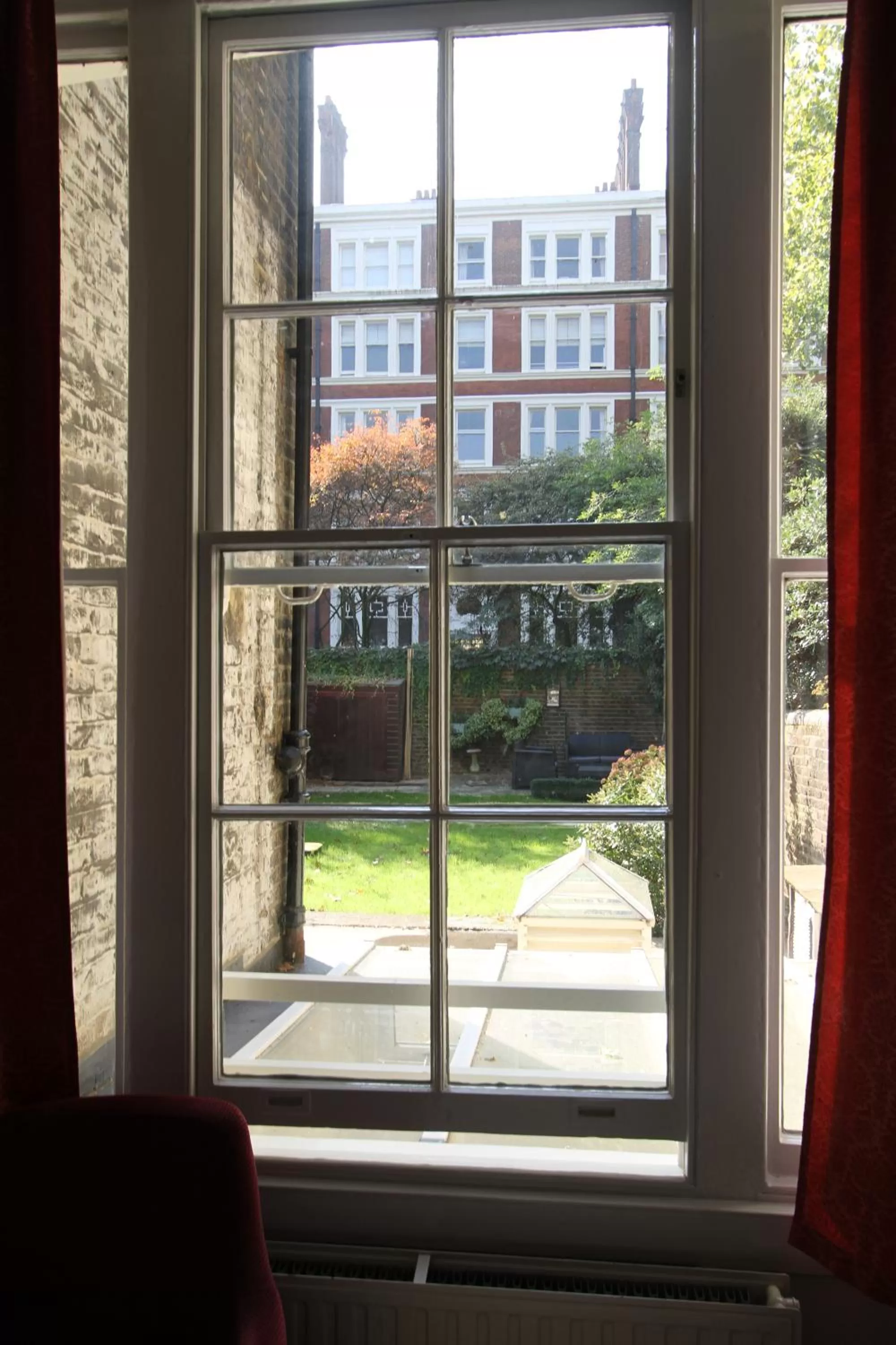 Garden view in Ridgemount Hotel