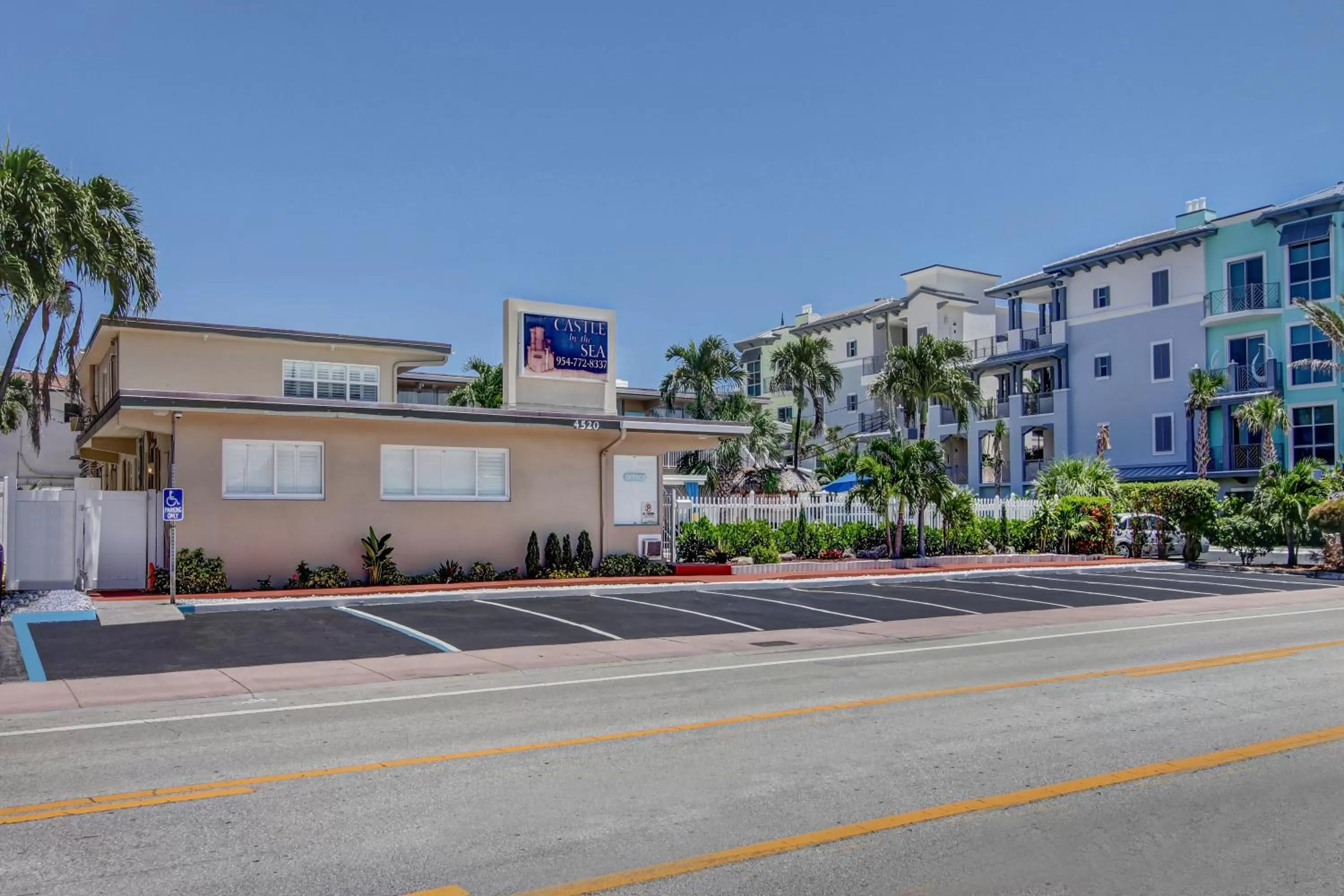 Property Building in Castle by the Sea Motel
