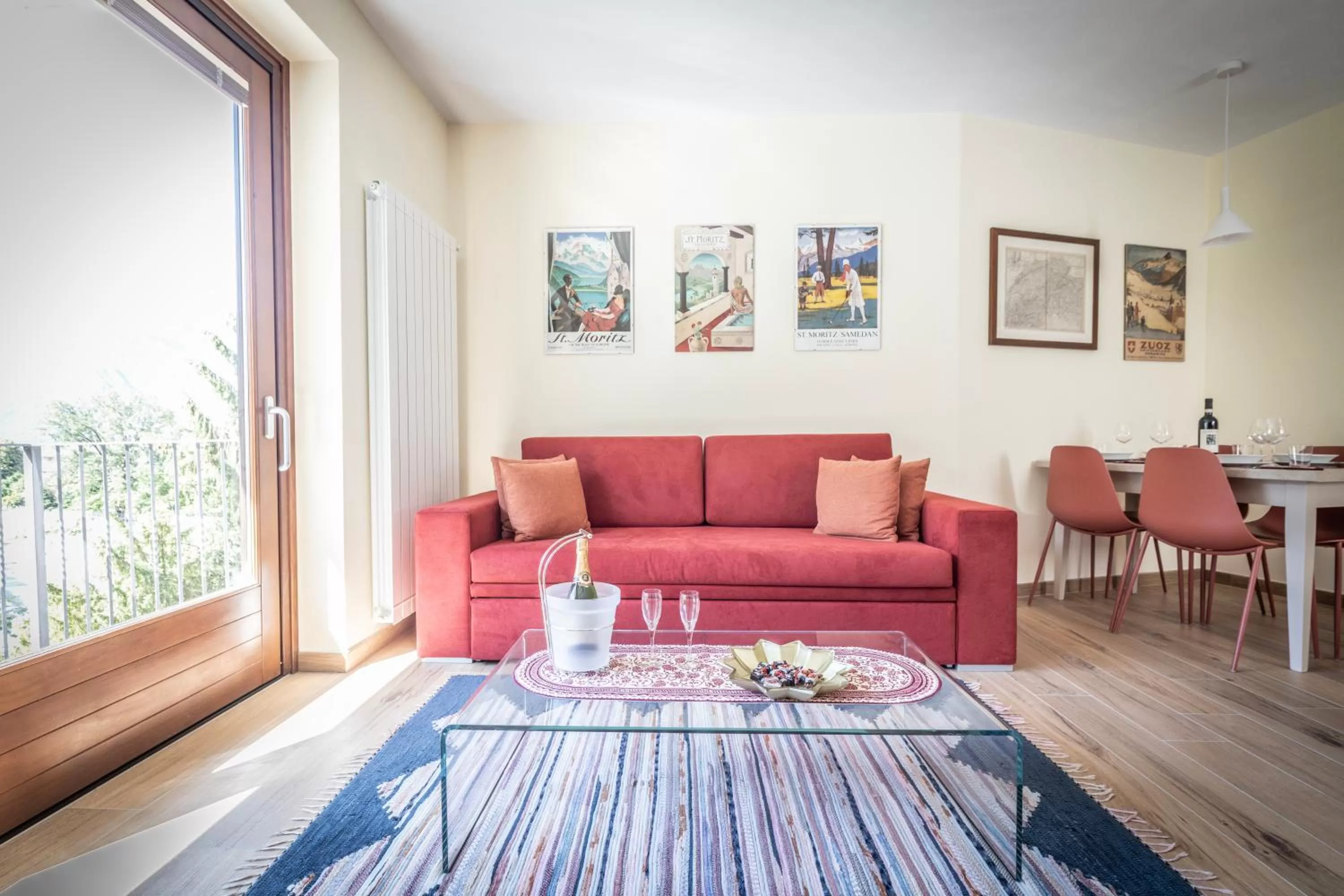 Seating area in La Casa sul Fiume