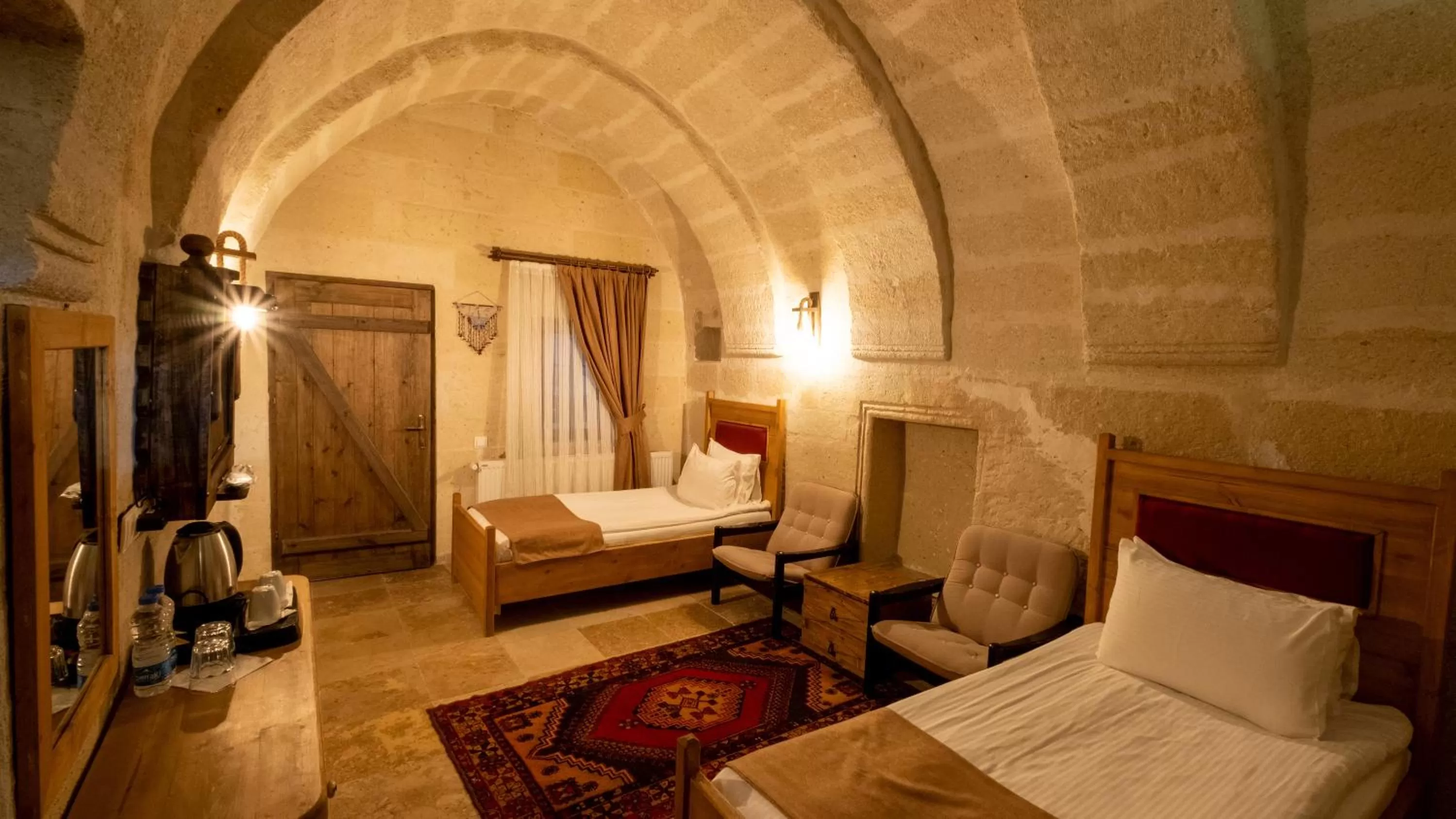 Photo of the whole room, Bed in In Stone House