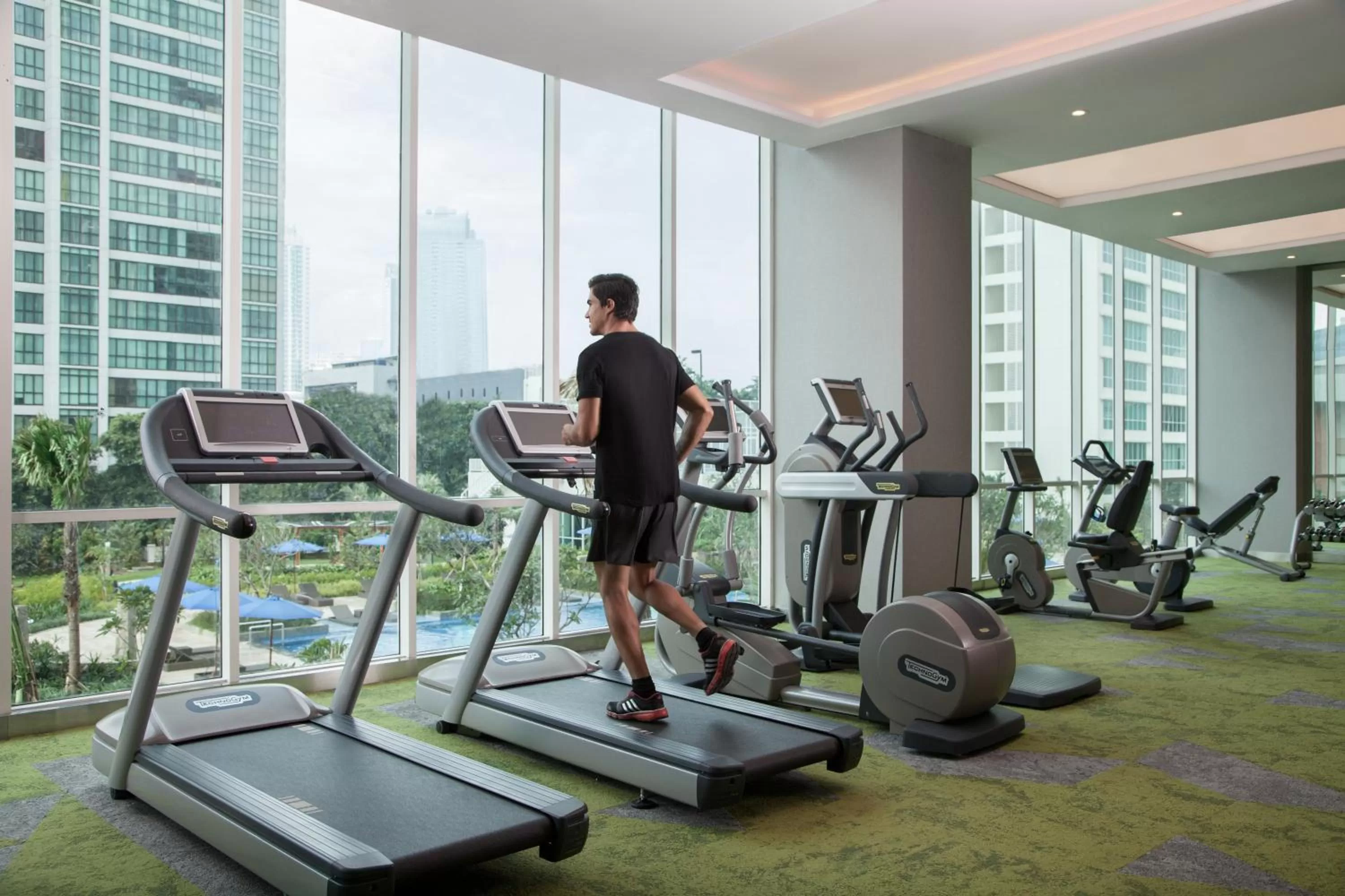 Fitness centre/facilities in Fraser Place Setiabudi Jakarta