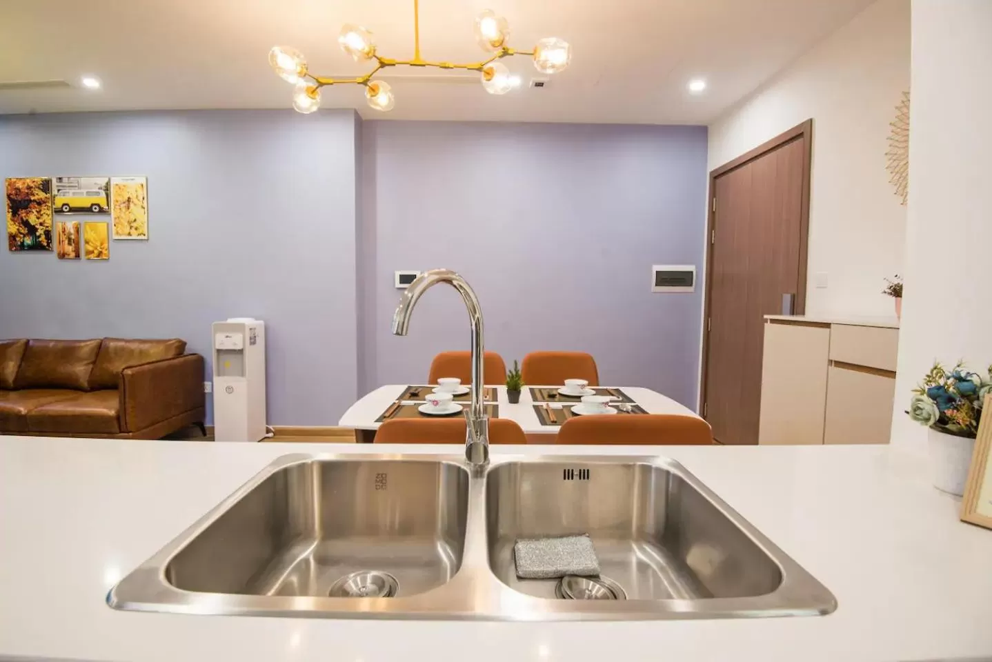 Kitchen/Kitchenette in Vinhomes Skylake Apartment - by Bayhomes