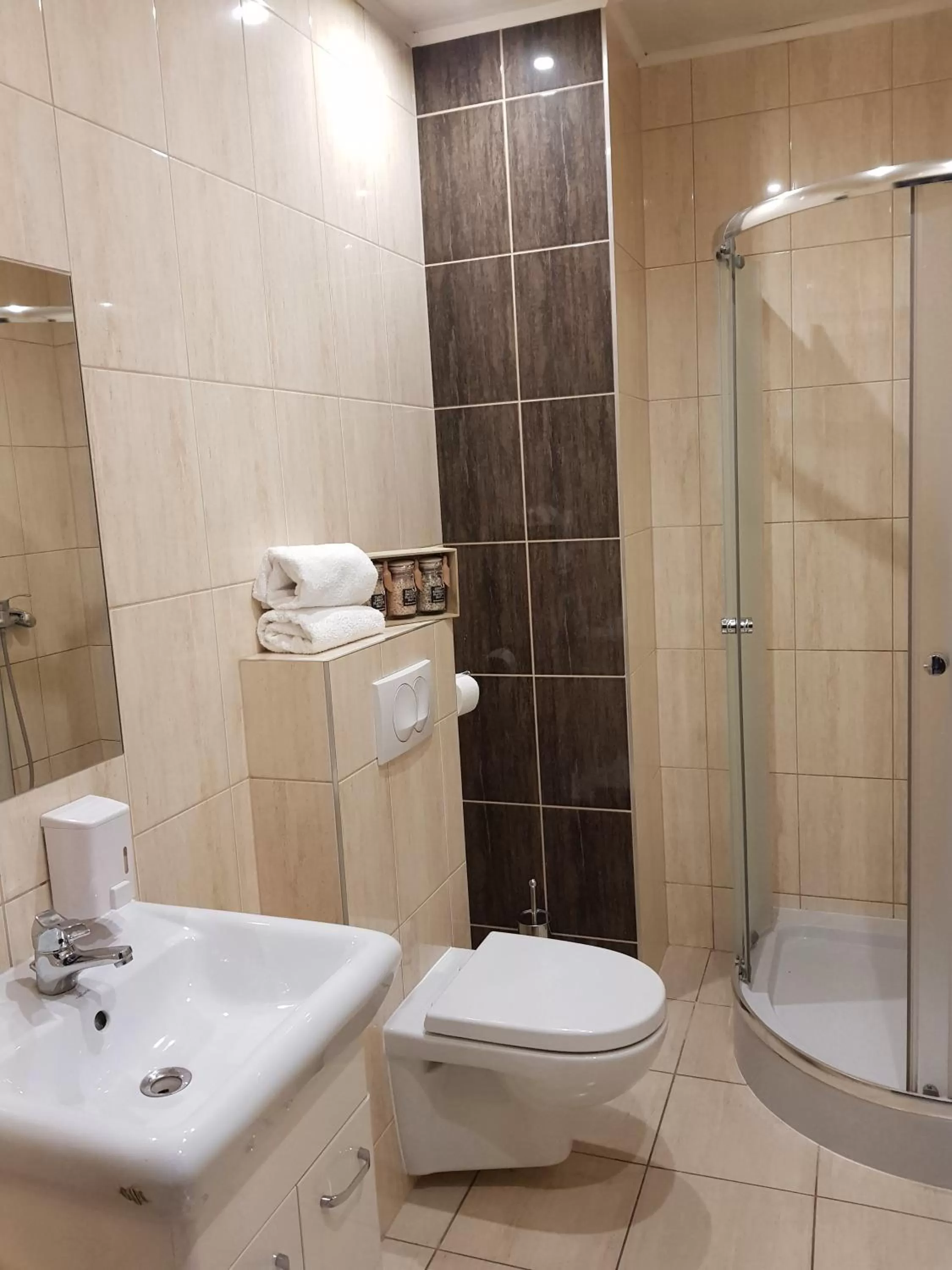 Shower in Pokoje Bakos Radocza